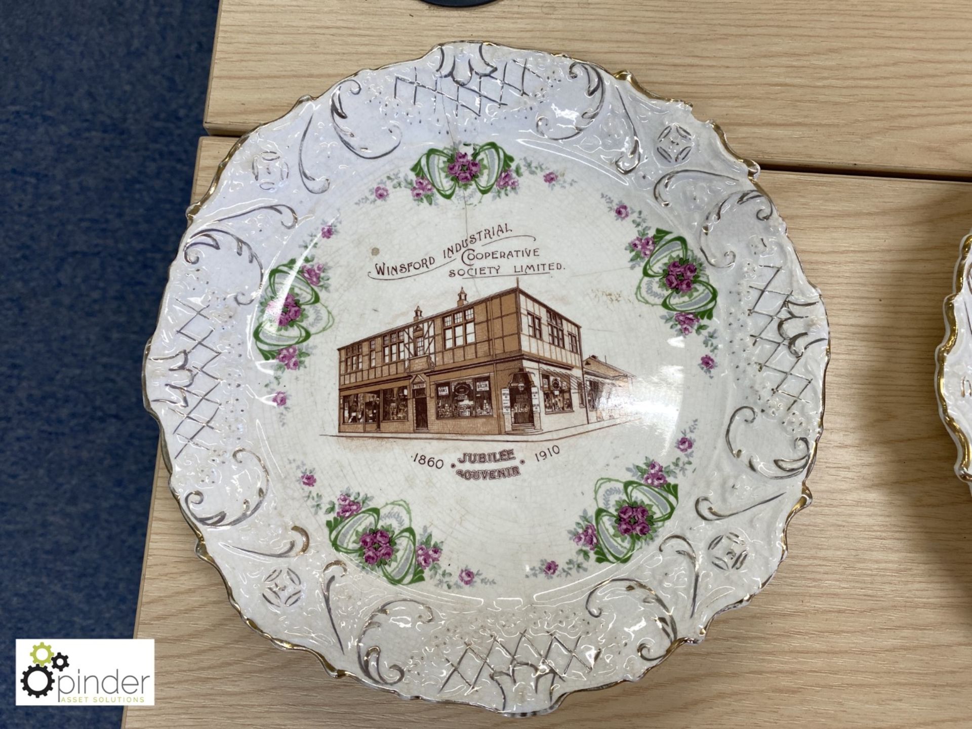 2 Coop Jubilee Commemorative Plates by CWS Longton, Co-Op Newbiggin District Dish, Coop Plate - Image 2 of 5