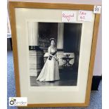 Framed Photograph Queen Elizabeth II, 1968, signed by Queen Elizabeth II and the Royal