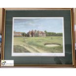 Framed and glazed signed limited edition Print “Royal Lytham and St Annes” by Graeme Baxter, to