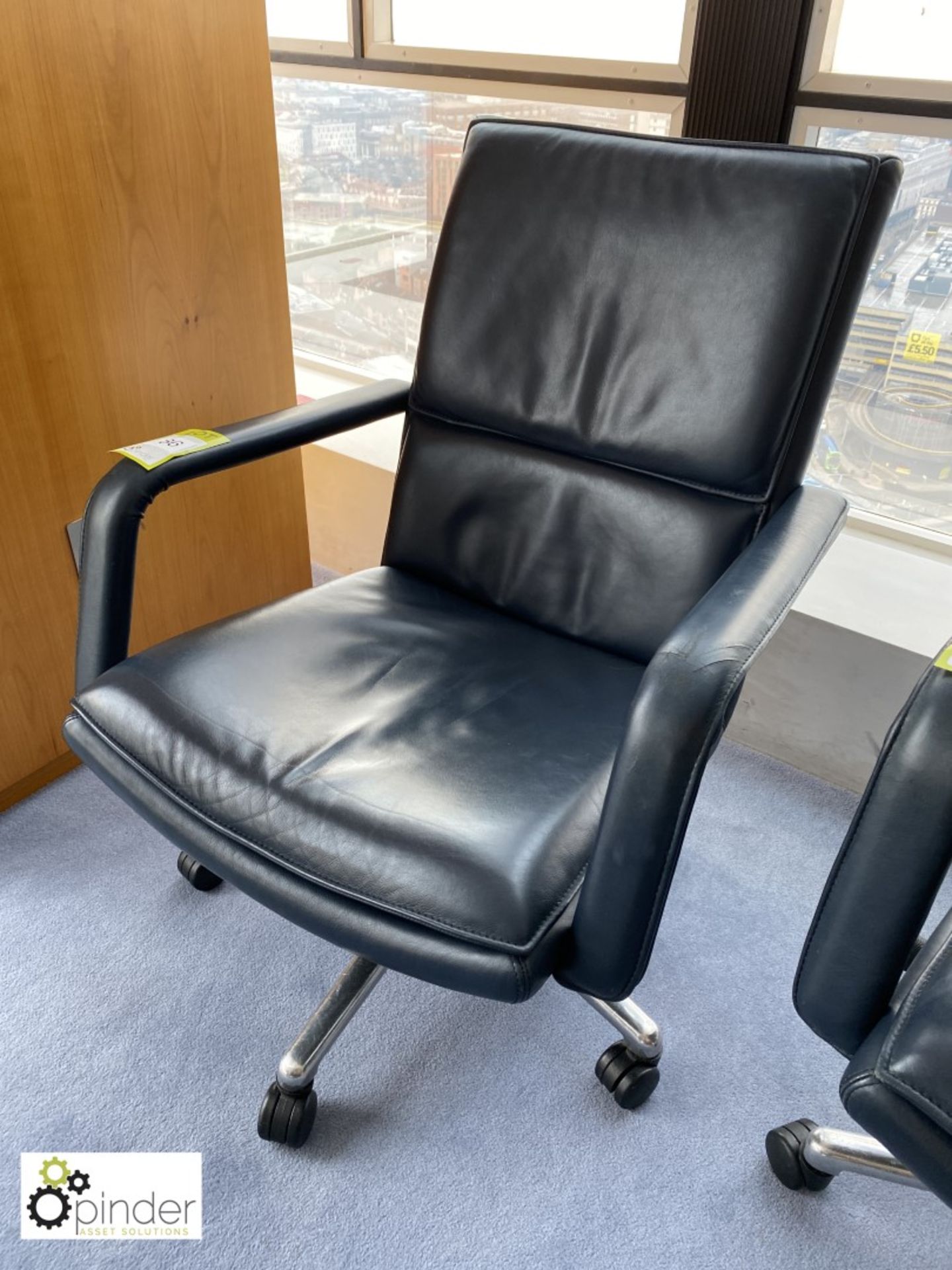 Kellhauer leather upholstered swivel office Armchair (located in Boardroom on 24th Floor)