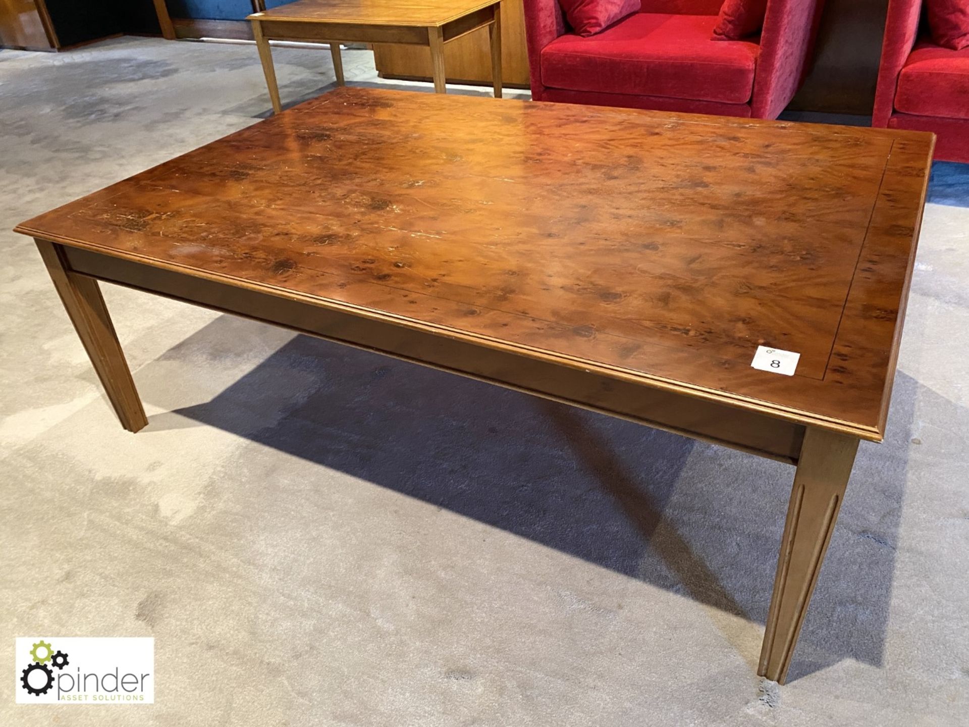 Walnut effect Coffee Table, 1570mm x 1070mm (located in Reception on 23rd Floor)