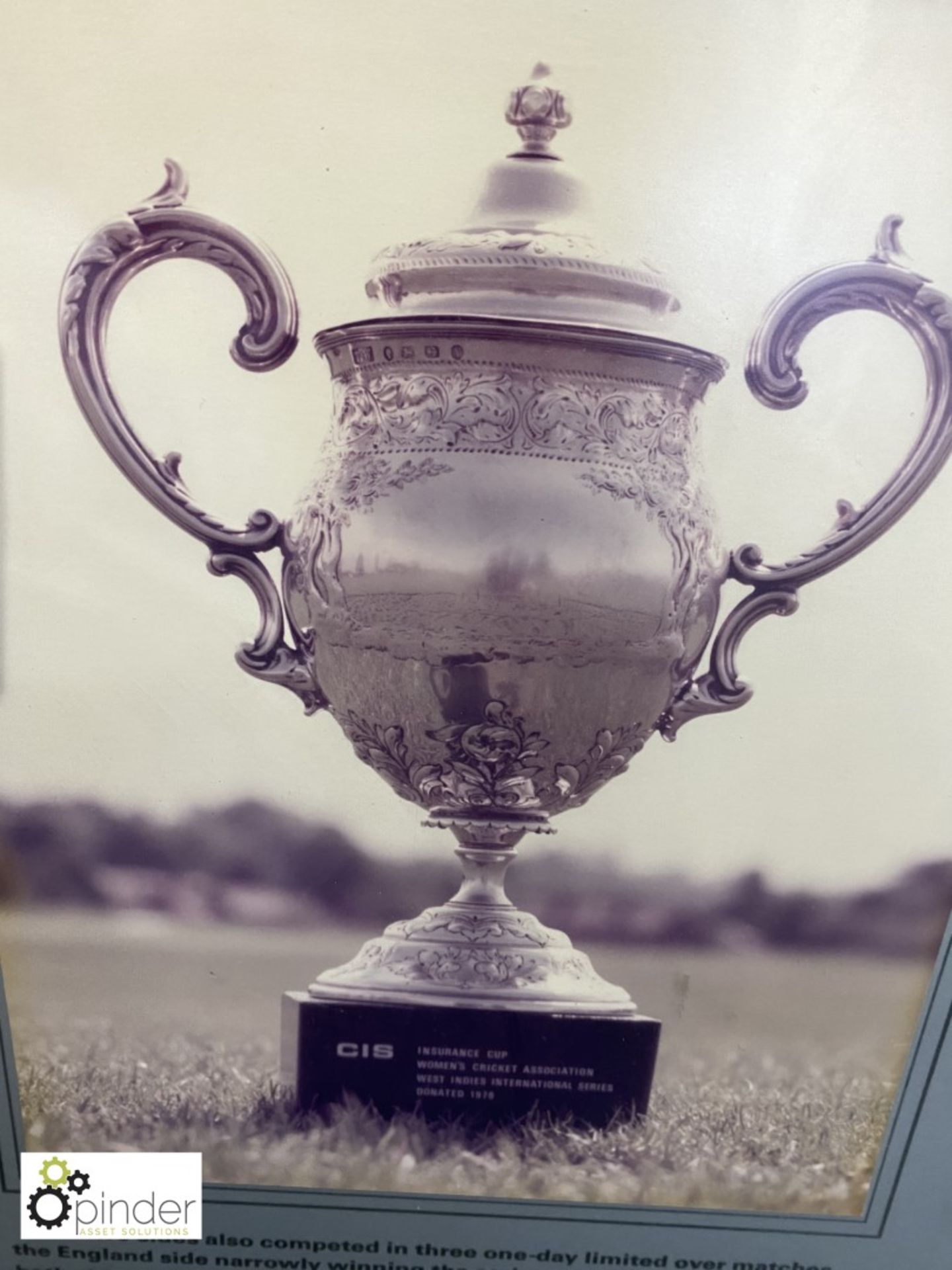 Framed and glazed Print depicting Women’s International Cricket, June – July 1979 (located on 6th - Image 4 of 5