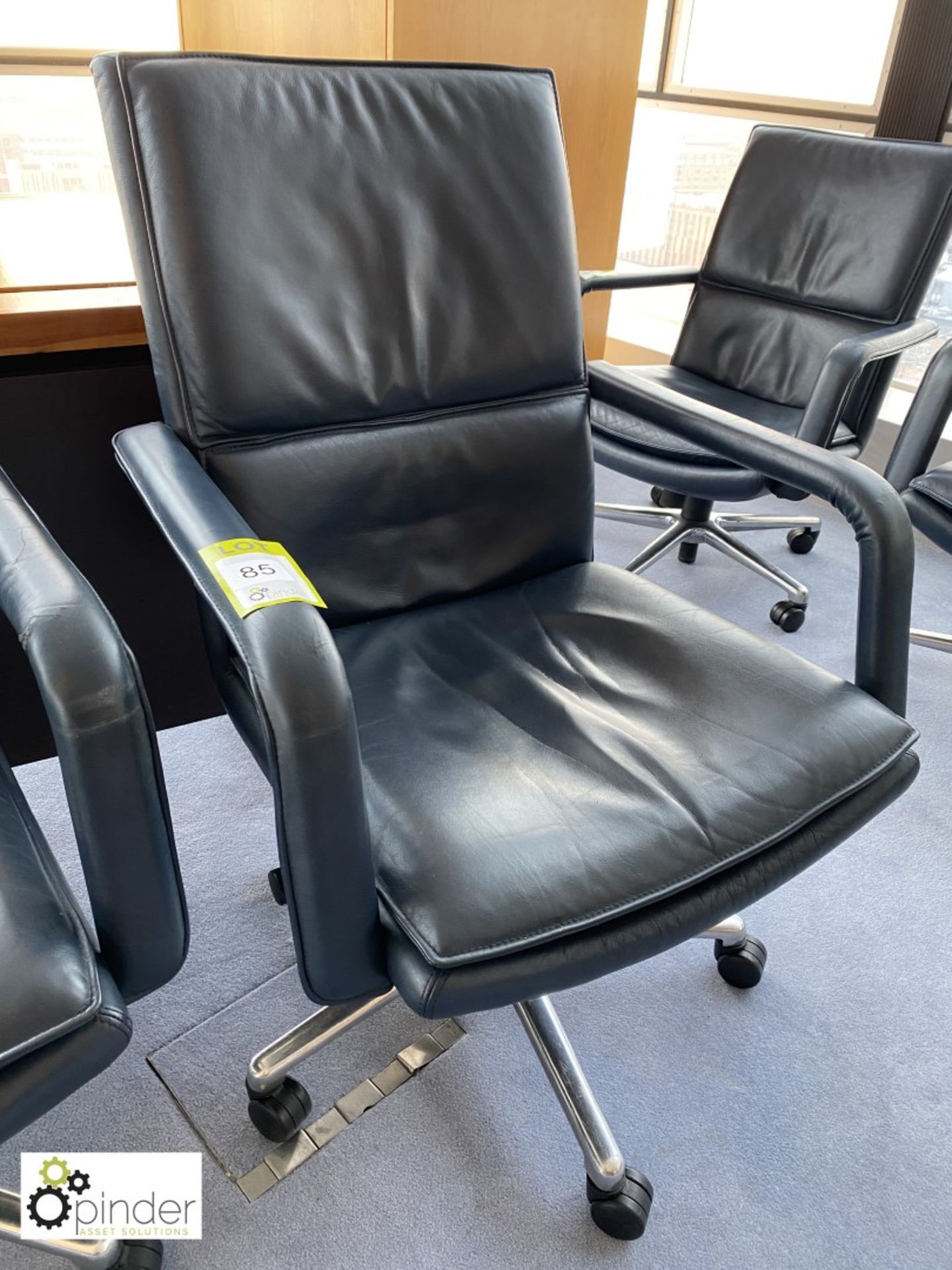 Kellhauer leather upholstered swivel office Armchair (located in Boardroom on 24th Floor)