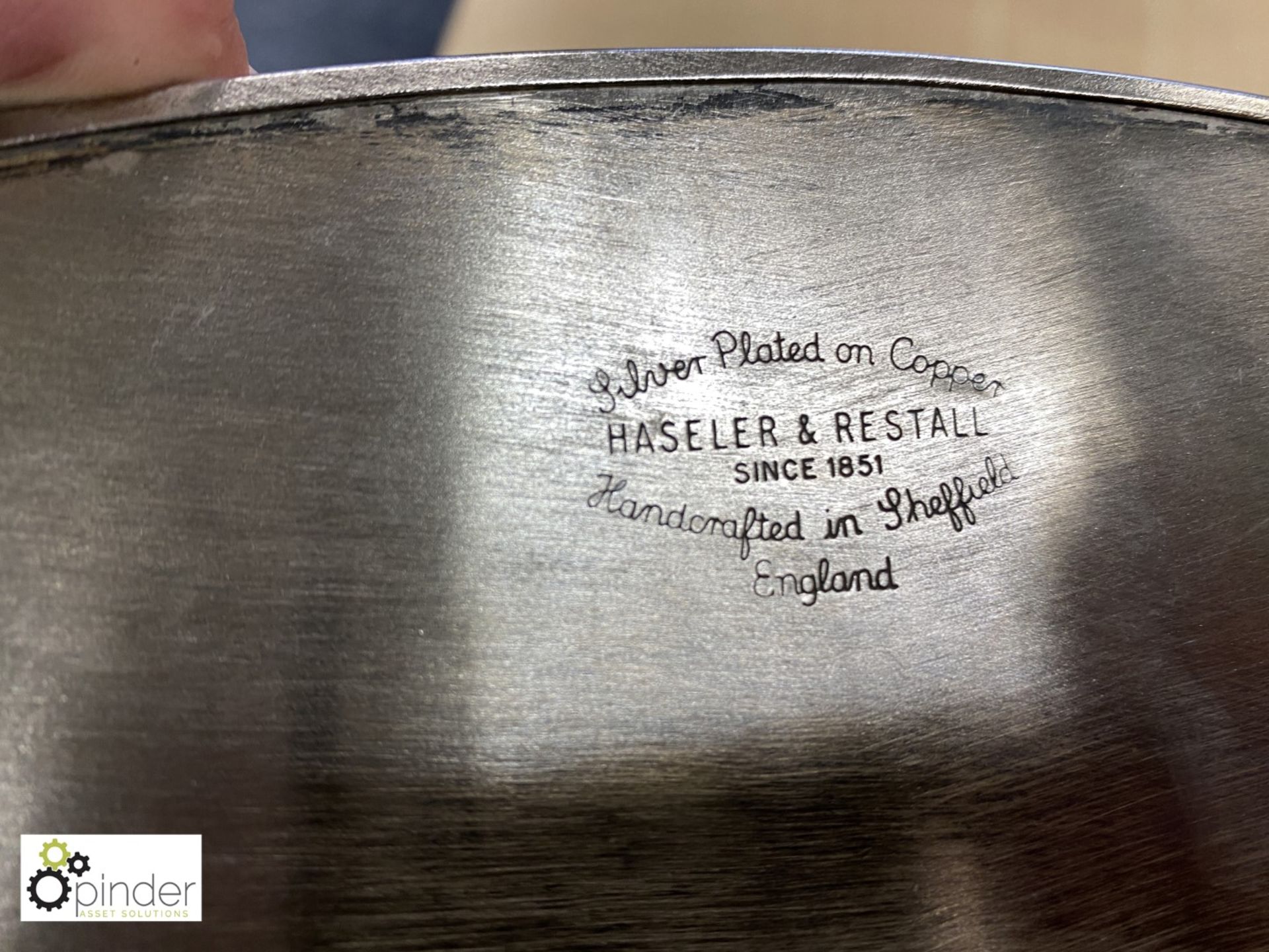 Silver plated on copper tray to W Hoult, President WCS 1987 and Partnership Dish (located on 6th - Image 4 of 4