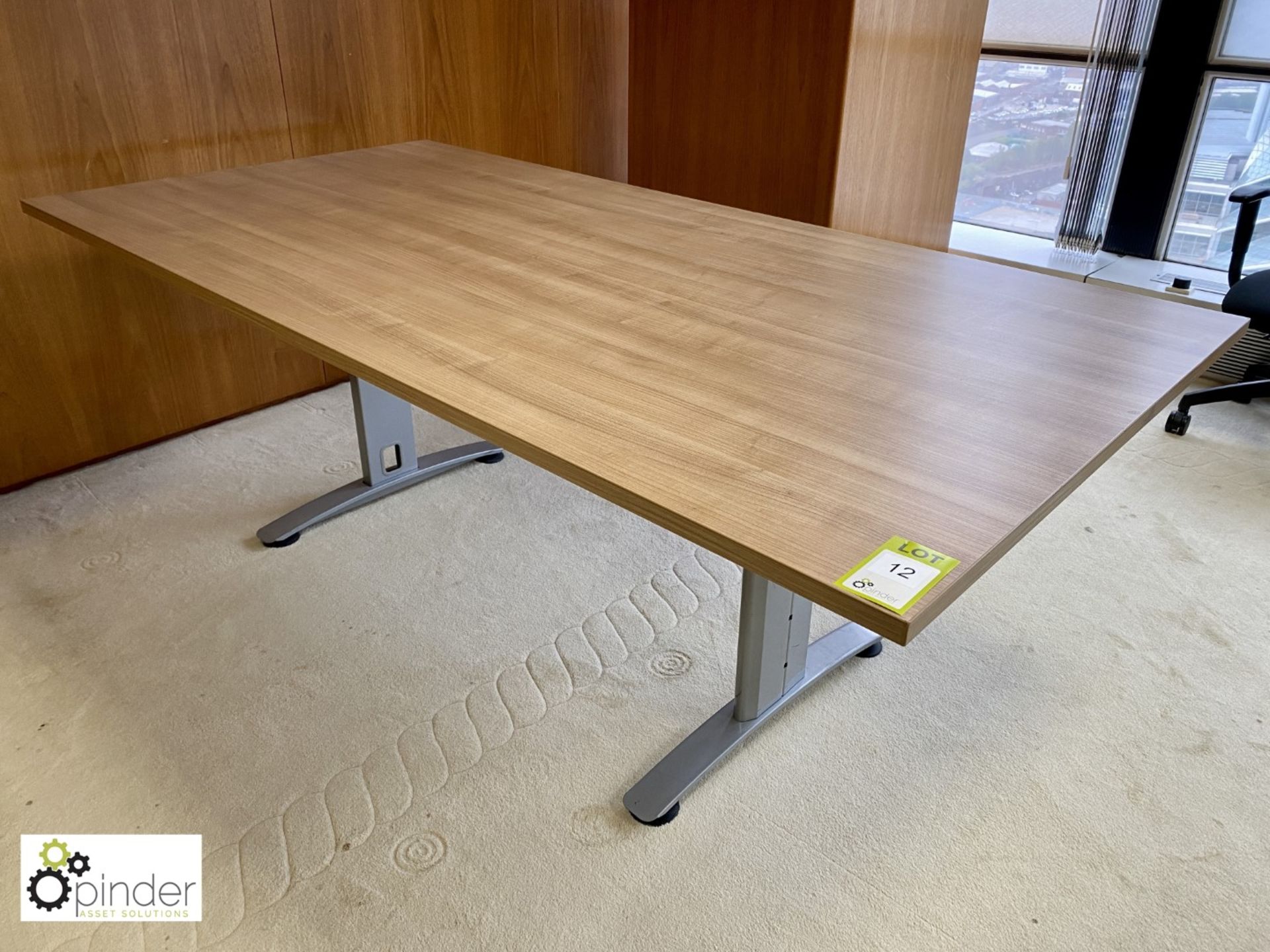 Limed oak effect office Table, 2000mm x 1000mm (located in Boardroom on 23rd Floor)