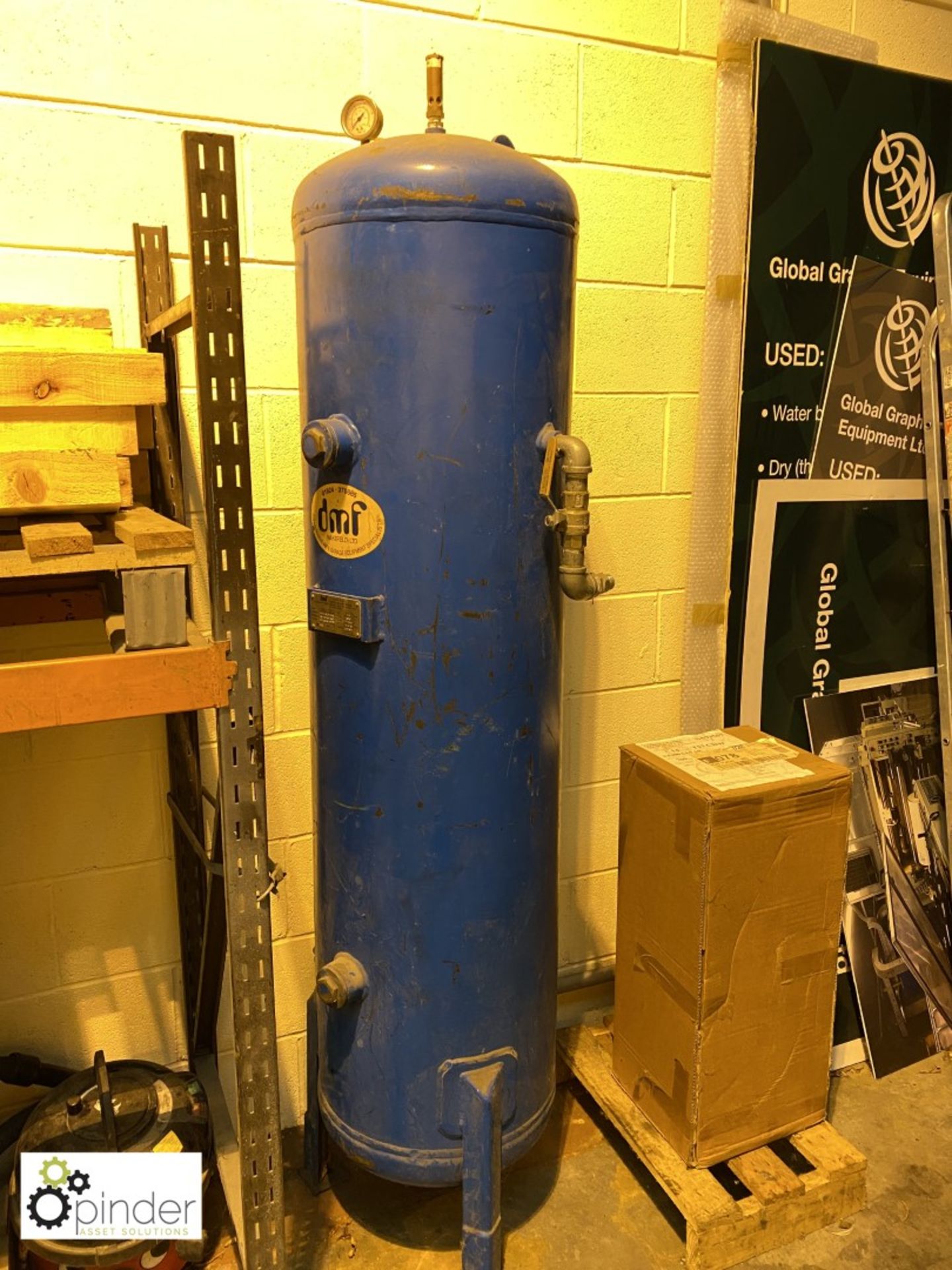 DMF Vertical Air Receiving Tank, 11bar, 250litres (please note this lot is located in Wakefield