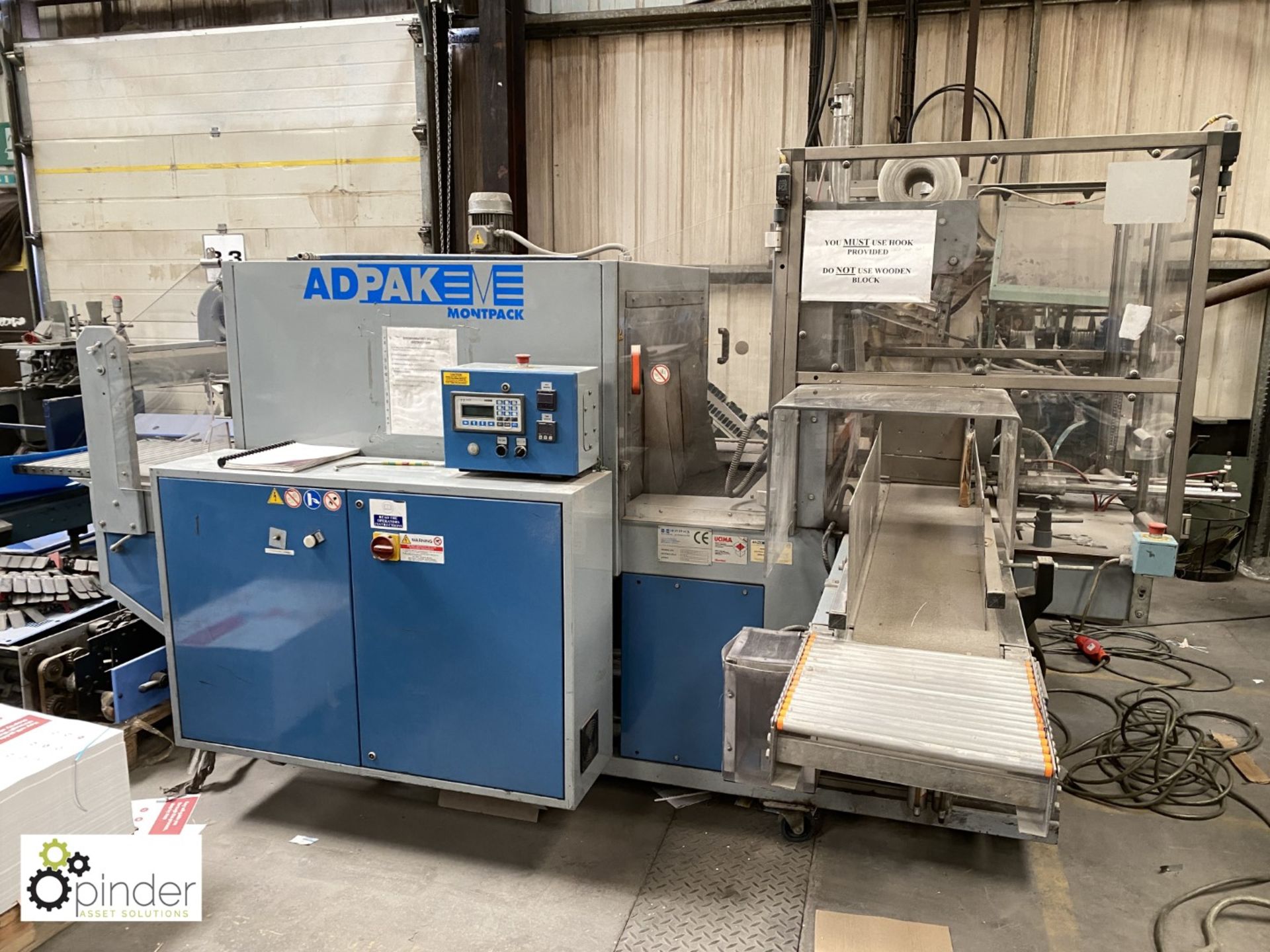 Adpak B700 T90 Compact Automatic Shrink Wrapper, film reel max diameter 300mm, film reel max