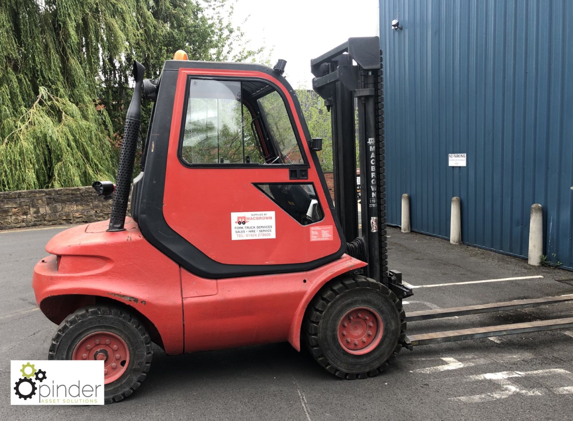 Lansing Linde H40D Diesel Forklift Truck, 4,000kg capacity, 1,784 hours, lift height 4,400mm, closed - Image 3 of 14