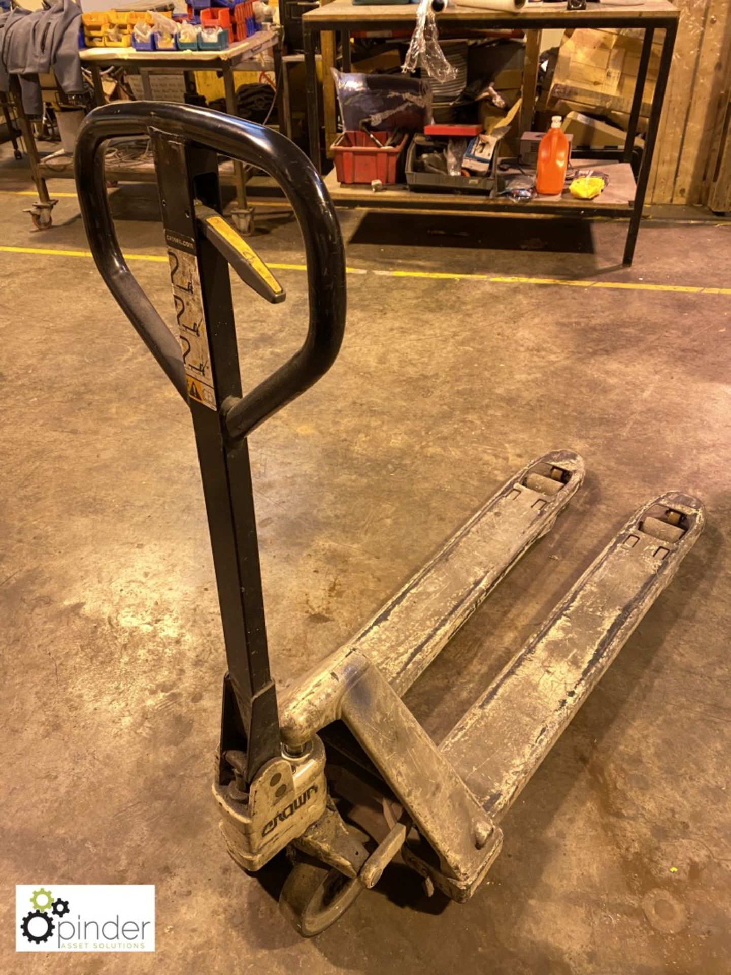 Crown Pallet Truck, 1150mm tines (please note this lot is located in Wakefield and needs to be - Image 2 of 2