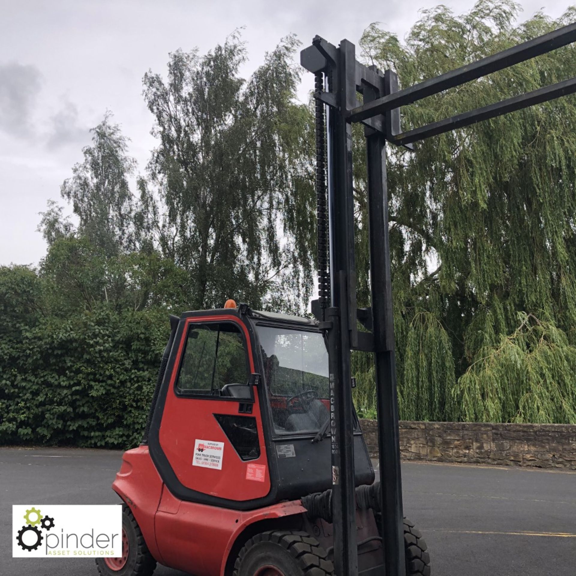 Lansing Linde H40D Diesel Forklift Truck, 4,000kg capacity, 1,784 hours, lift height 4,400mm, closed - Image 7 of 14