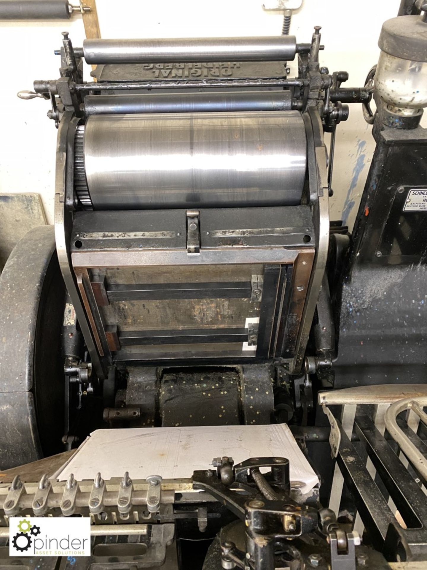 Heidelberg 10x15 Platen Press, serial number 114529E, with 2 chases (please note this lot is located - Image 4 of 7