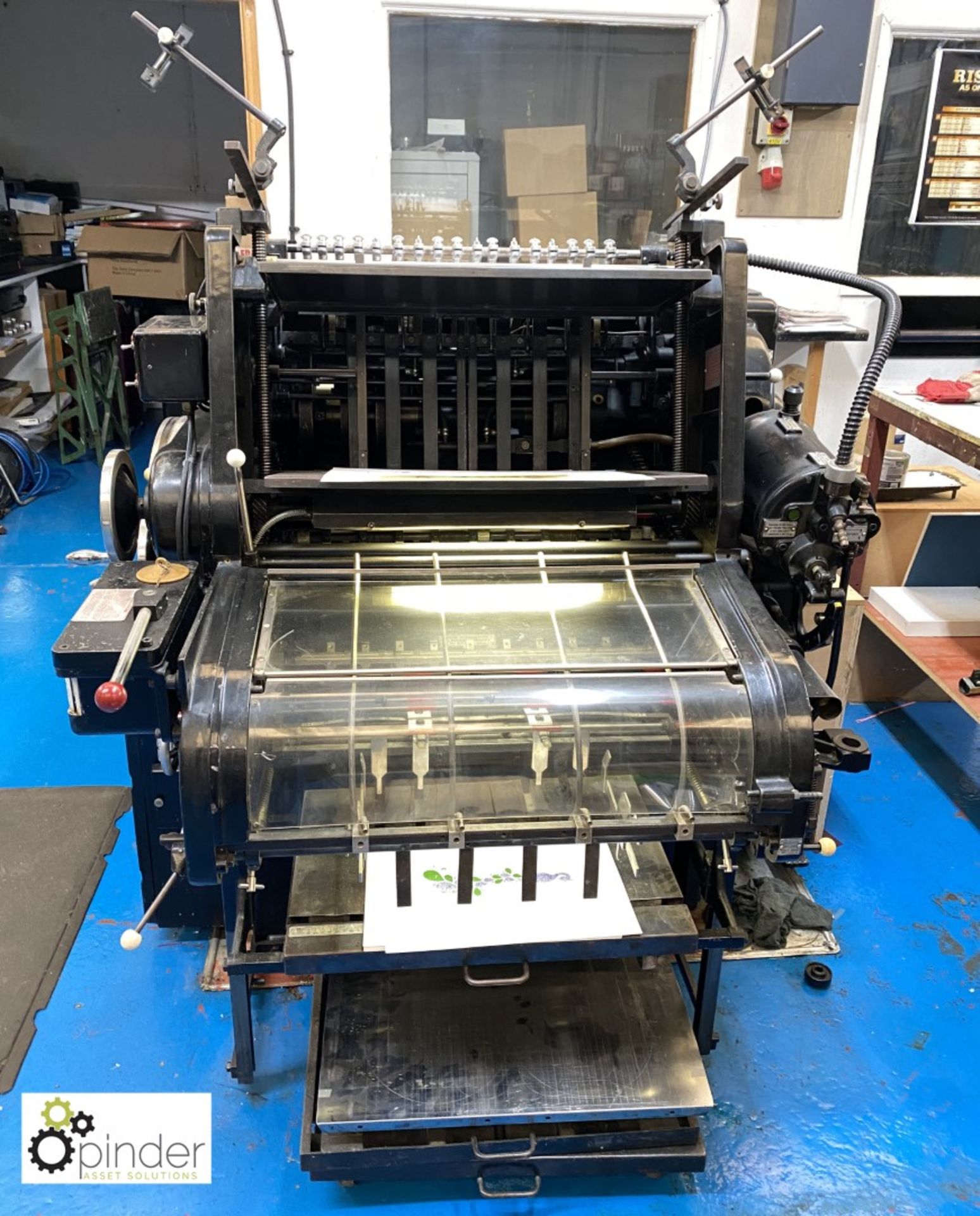 Heidelberg KSB Cylinder Press, 2 sheet detector, 400mm x 570mm, serial number KSB313656, complete - Image 8 of 8