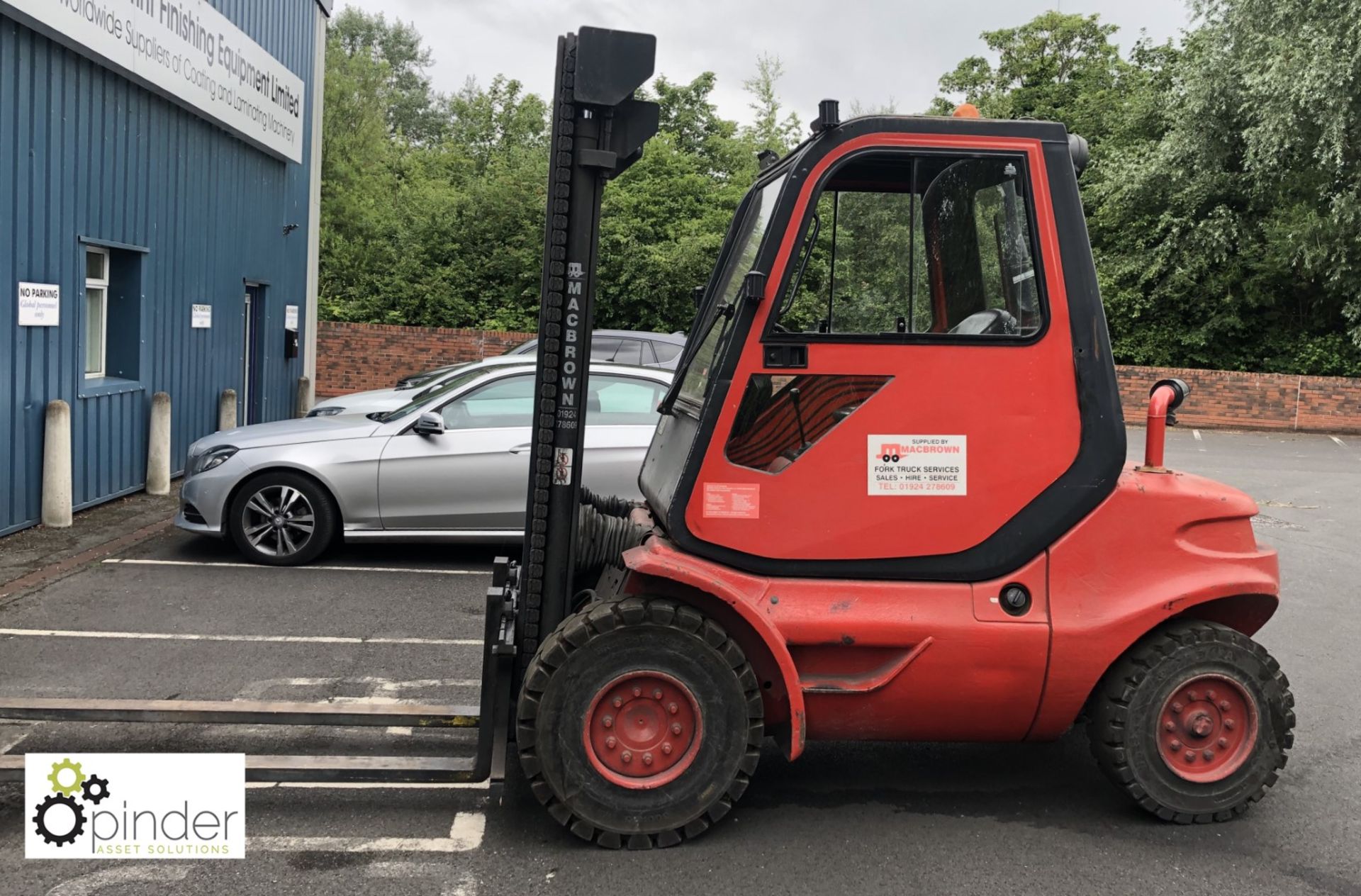 Lansing Linde H40D Diesel Forklift Truck, 4,000kg capacity, 1,784 hours, lift height 4,400mm, closed - Image 2 of 14