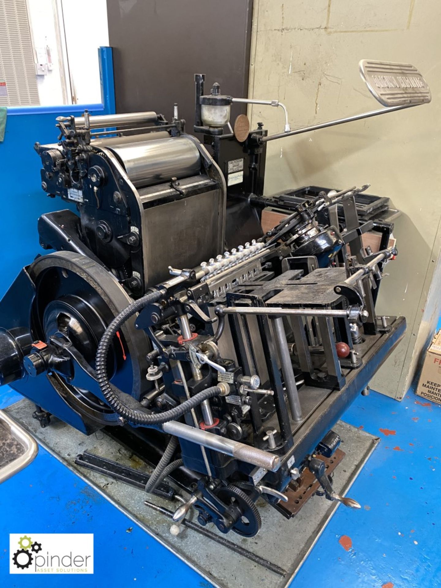 Heidelberg 10x15 Platen, 2 chases, serial number 121-979N (please note this lot is located in - Image 4 of 5