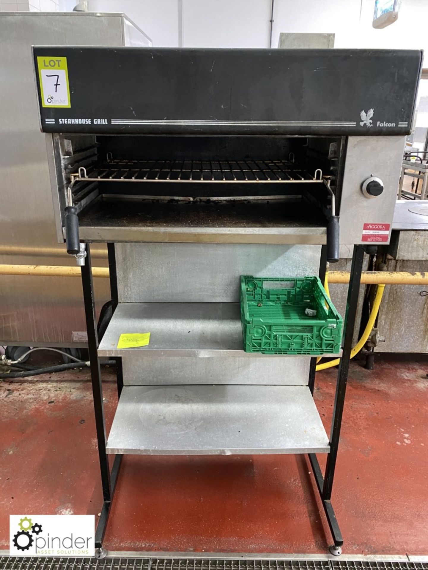 Falcon Steakhouse gas fired Grill, with stand (located in Main Kitchen, Basement) **** please note