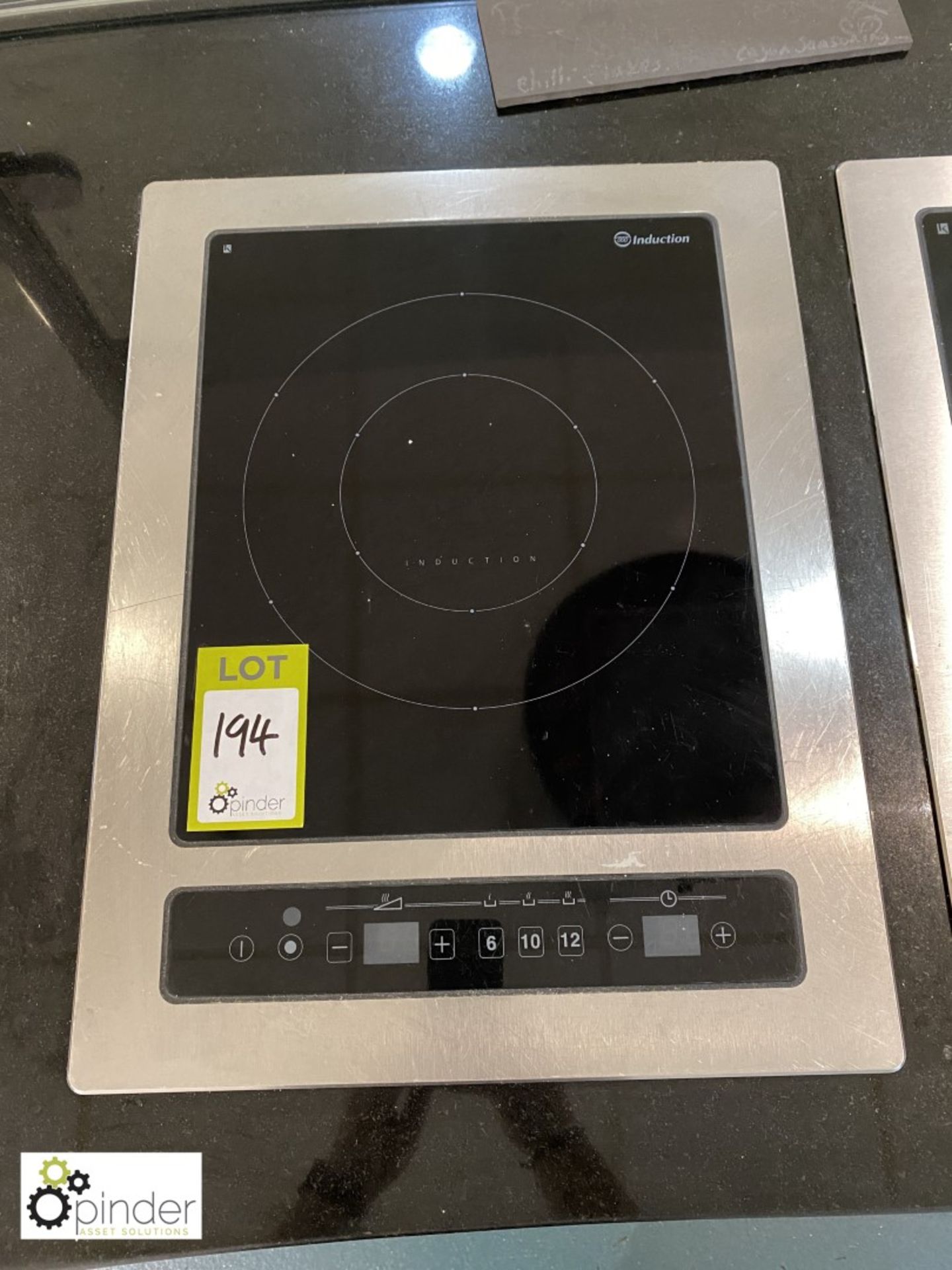 Adventys Induction Hob, 240volts (located in Canteen, Basement) **** please note this lot needs to