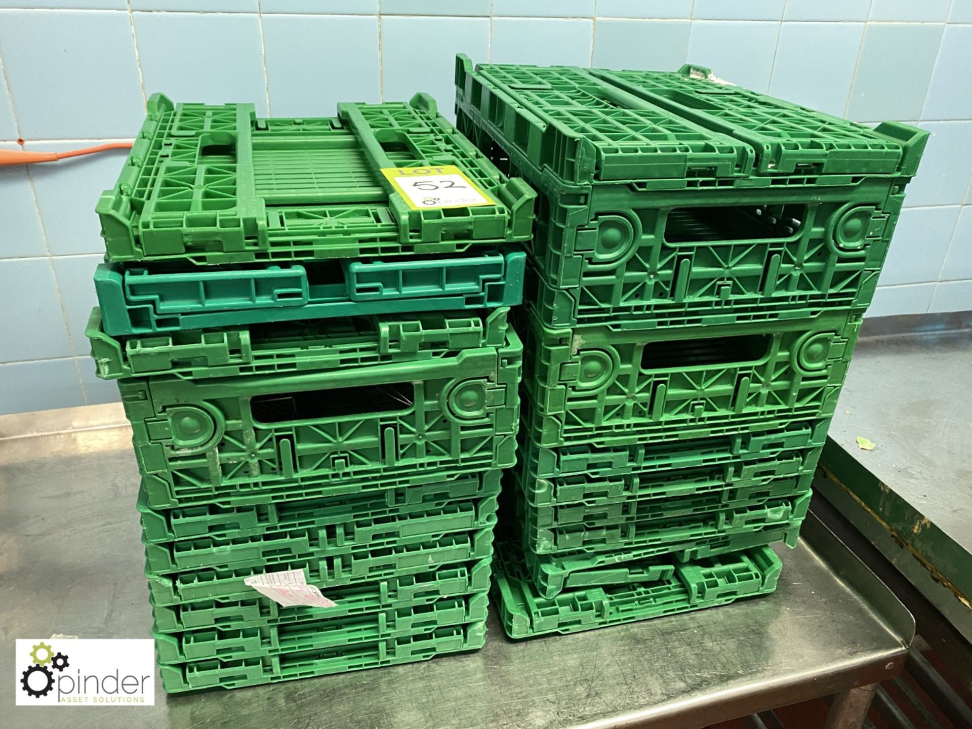 19 collapsible plastic Trays (located in Main Kitchen, Basement) **** please note this lot needs