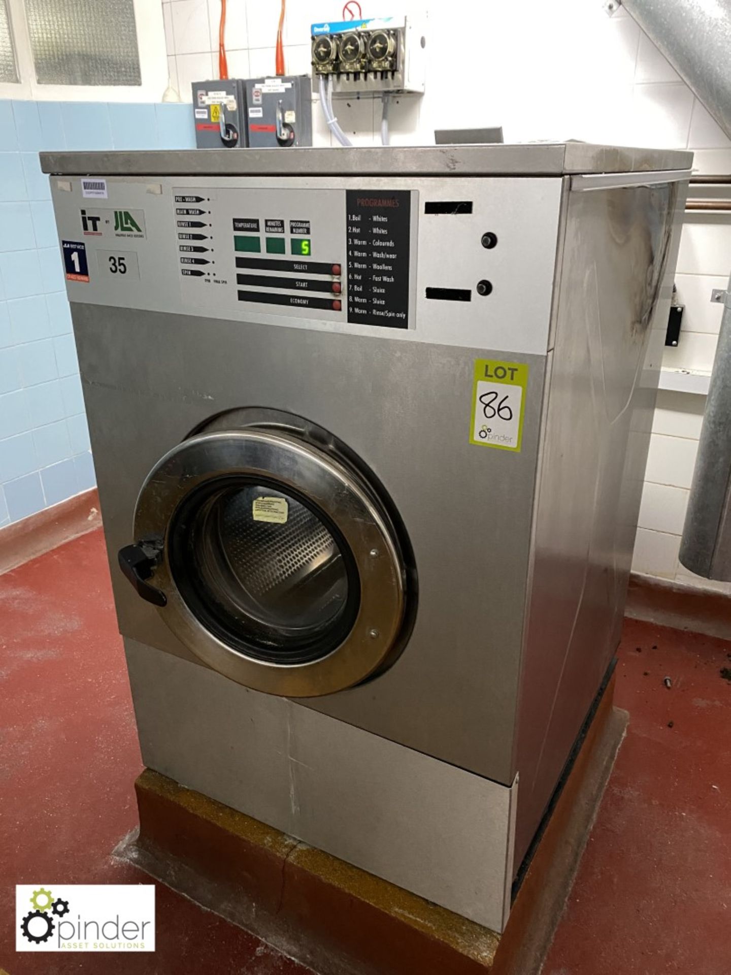 Ipso WE165C Commercial Washing Machine, capacity 165litres, 415volts (located in Main Kitchen,