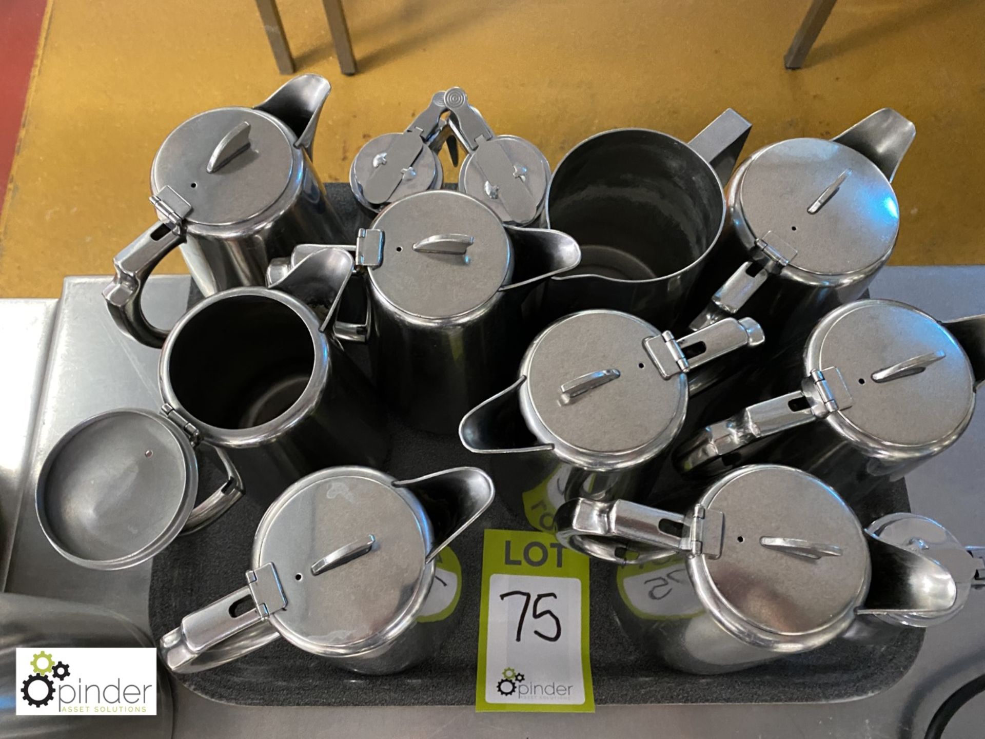 Quantity metal Tea and Coffee Pots, etc (located in Main Kitchen, Basement) **** please note this - Image 2 of 2