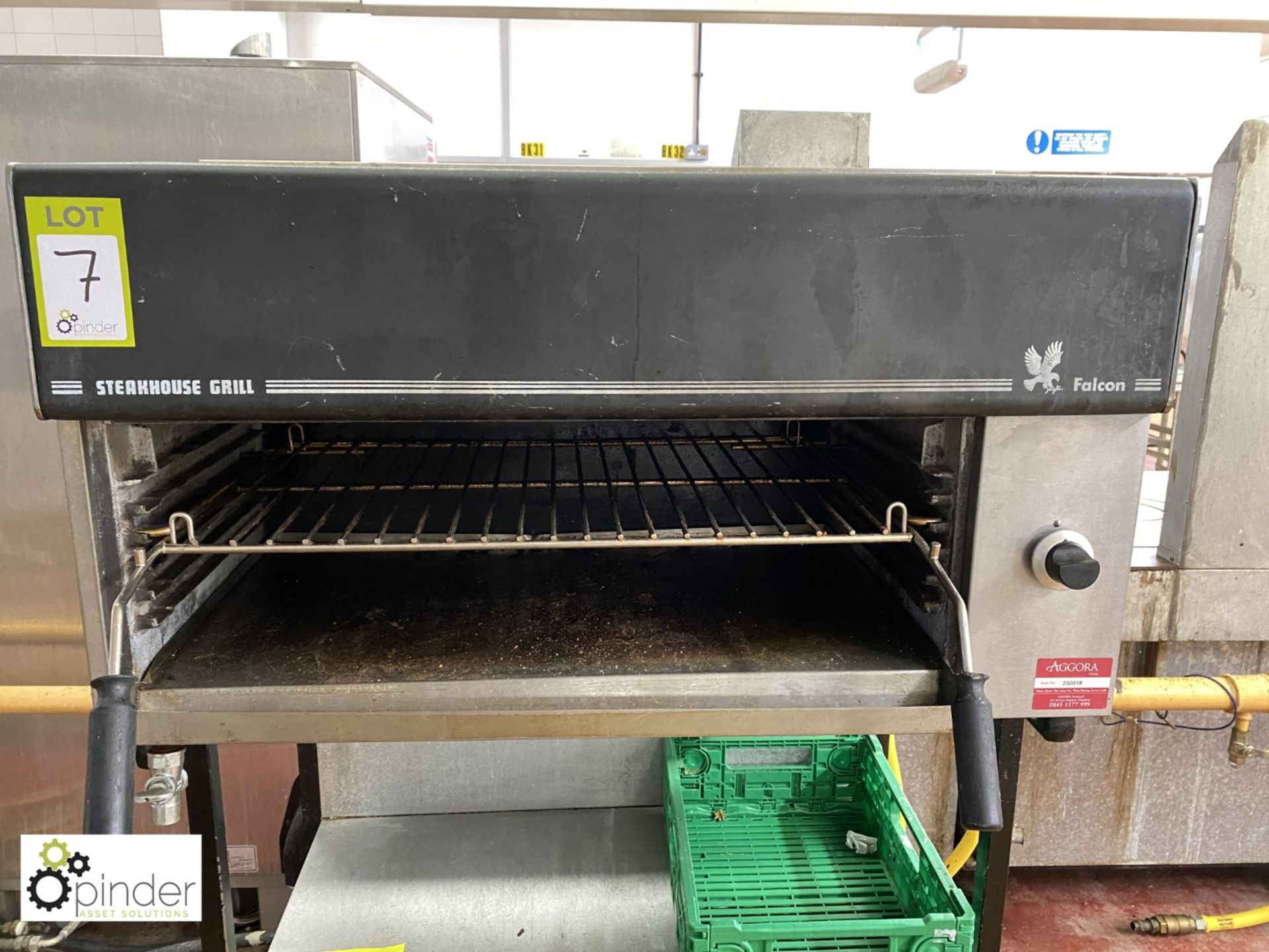 Falcon Steakhouse gas fired Grill, with stand (located in Main Kitchen, Basement) **** please note - Image 2 of 2