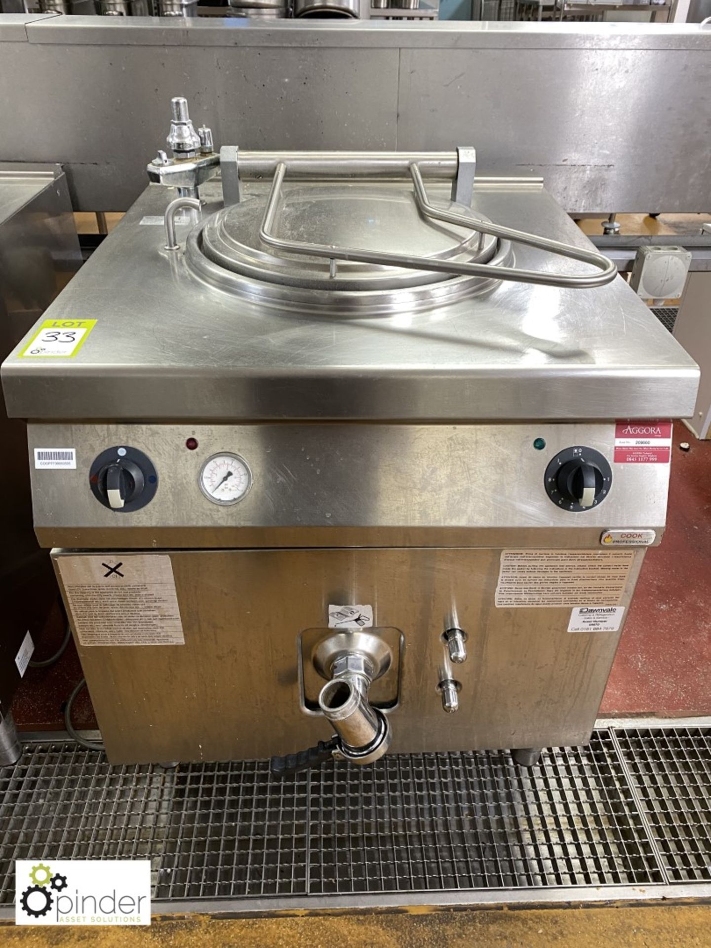 Electrolux stainless steel Boiling Pan, 415volts (located in Main Kitchen, Basement) **** please