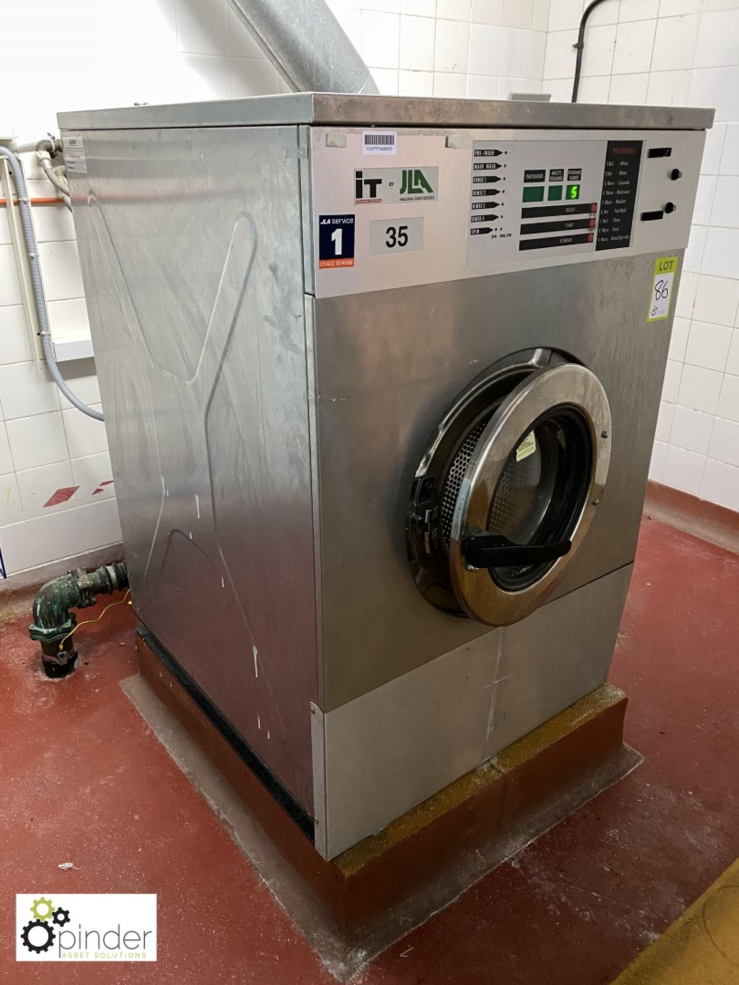 Ipso WE165C Commercial Washing Machine, capacity 165litres, 415volts (located in Main Kitchen, - Image 2 of 4