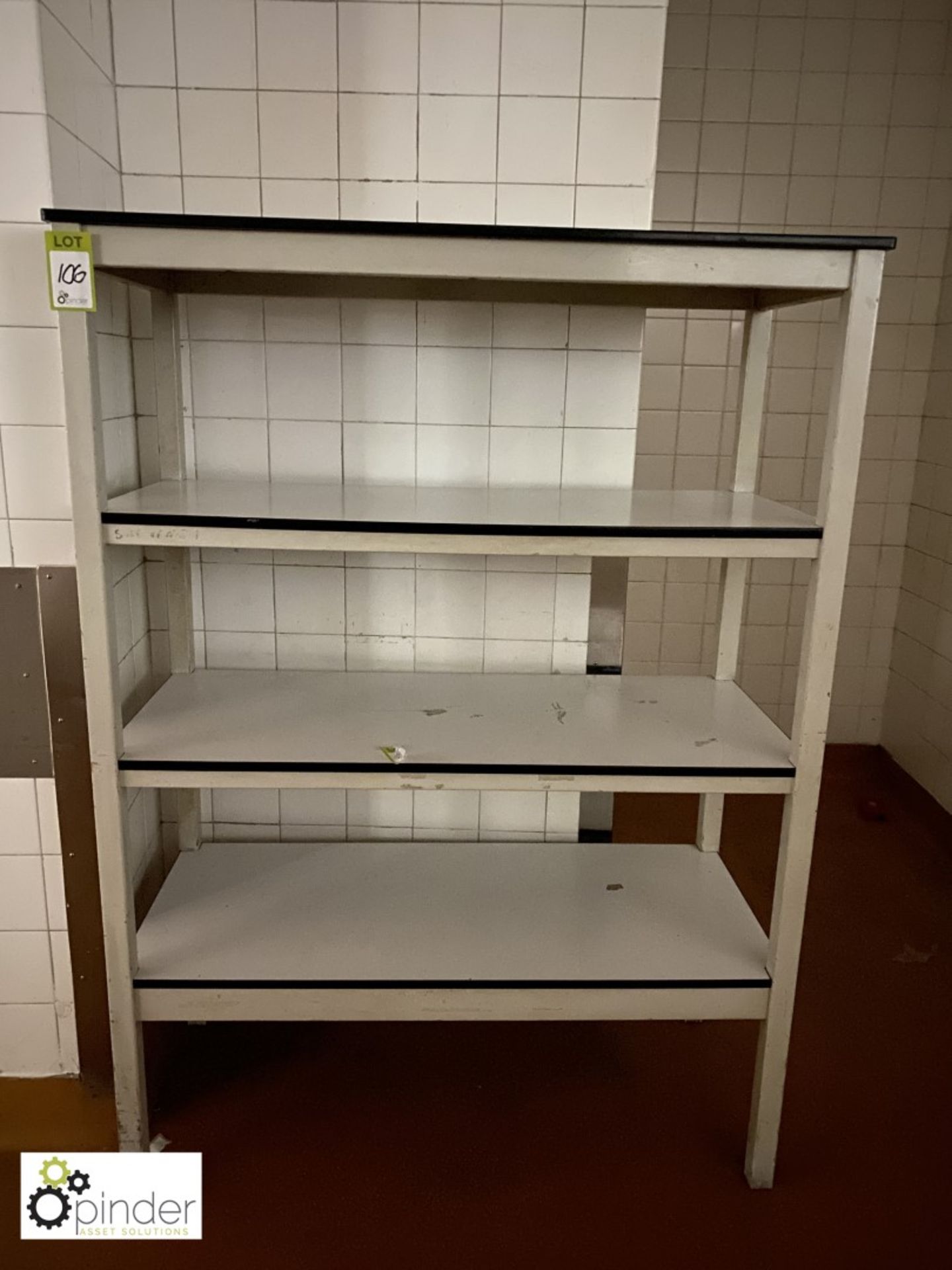 4-shelf Rack, 1220mm x 550mm (located in Rear Store Room, Basement) **** please note this lot