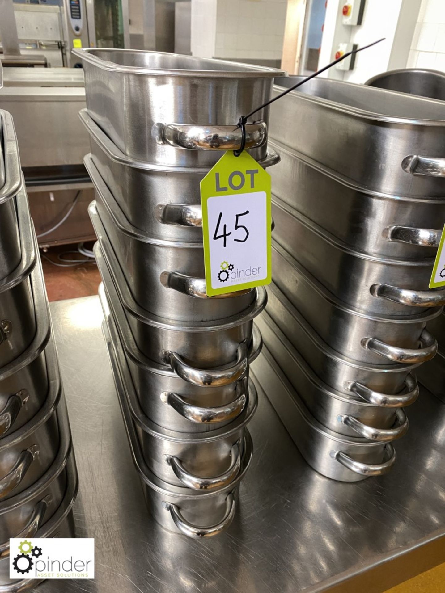 7 stainless steel Serving Dishes (located in Main Kitchen, Basement) **** please note this lot needs