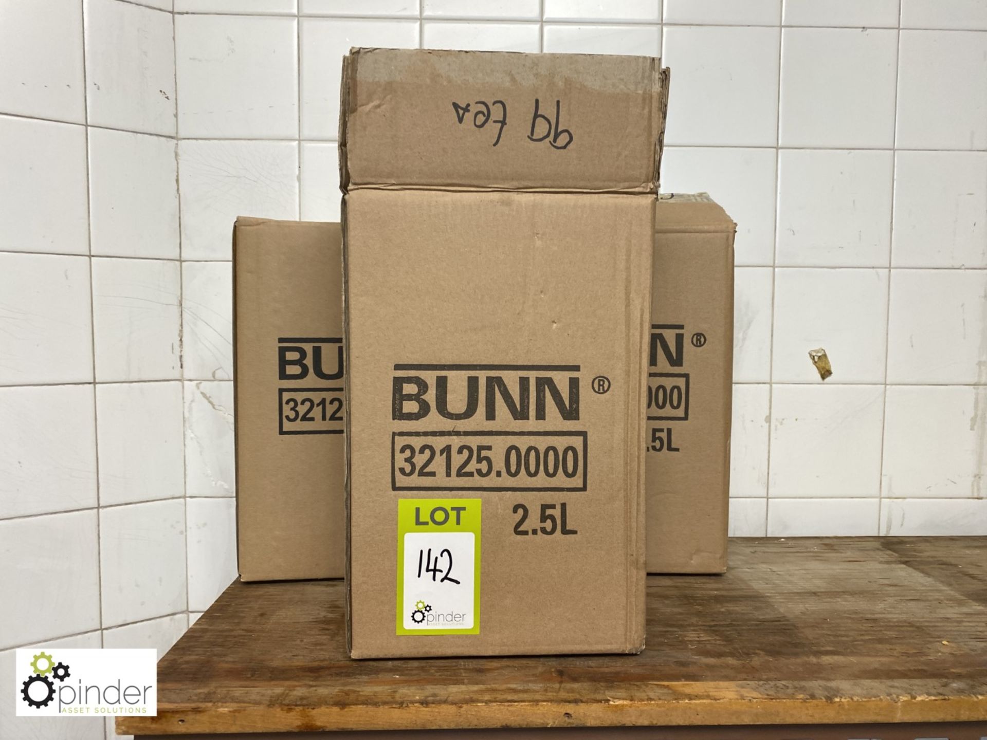 3 Bunn Hot Drinks Dispensing Flasks, 2.5litres, boxed (located in Corner Stock Room,