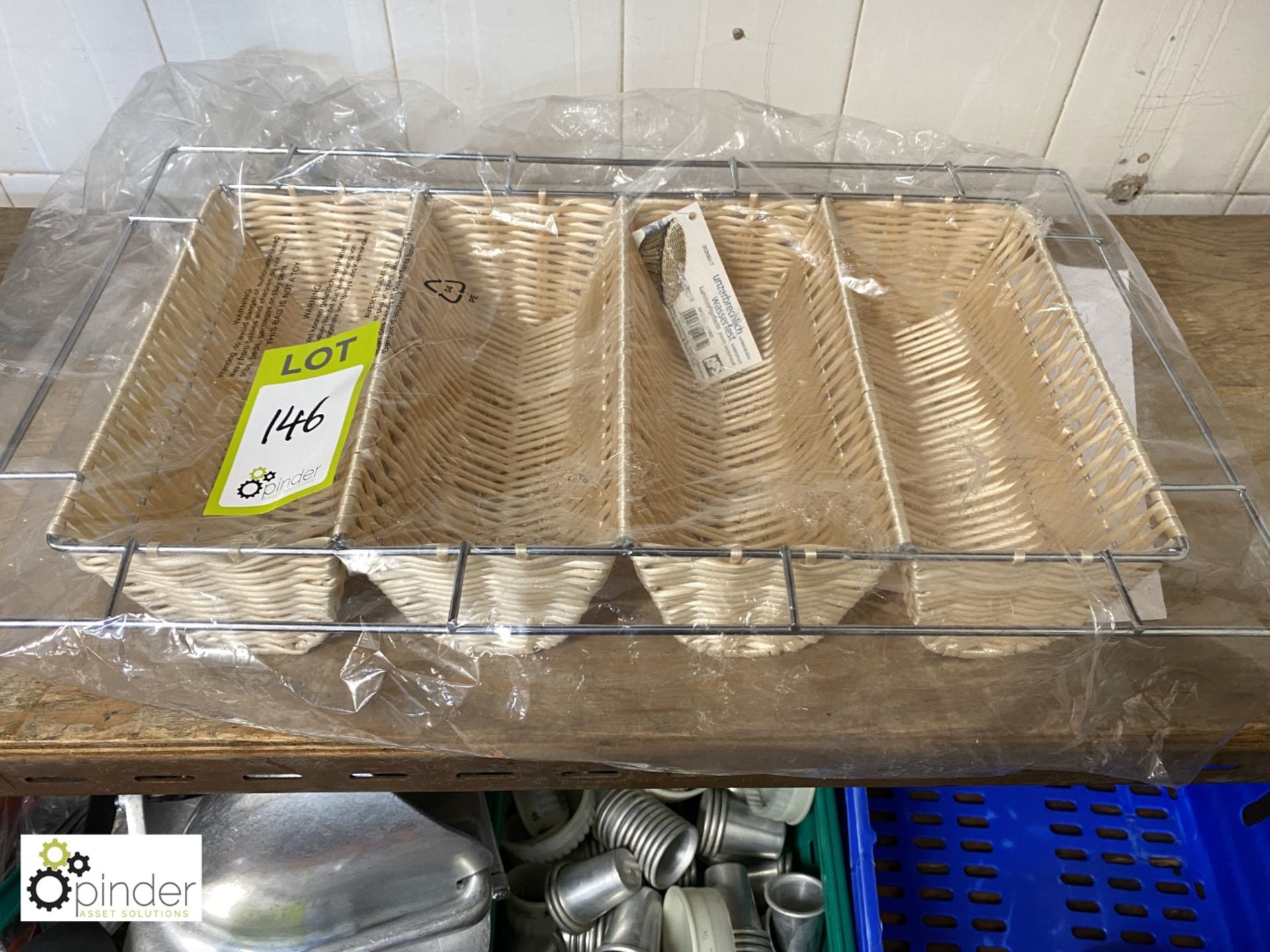 Wire framed wicker effect Utensil Rack (located in Corner Stock Room, Basement) **** please note