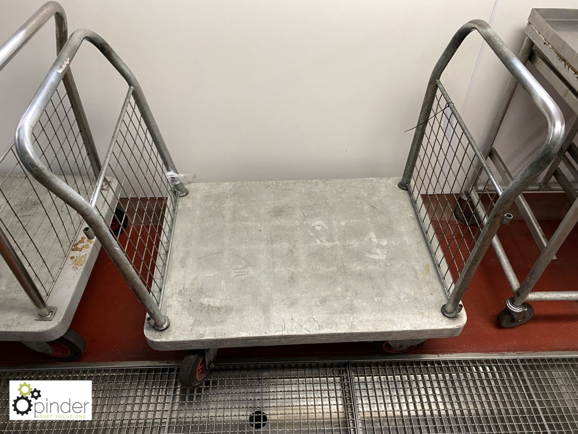 Tubular framed Trolley, 1000mm x 700mm (located in Main Kitchen, Basement) **** please note this lot