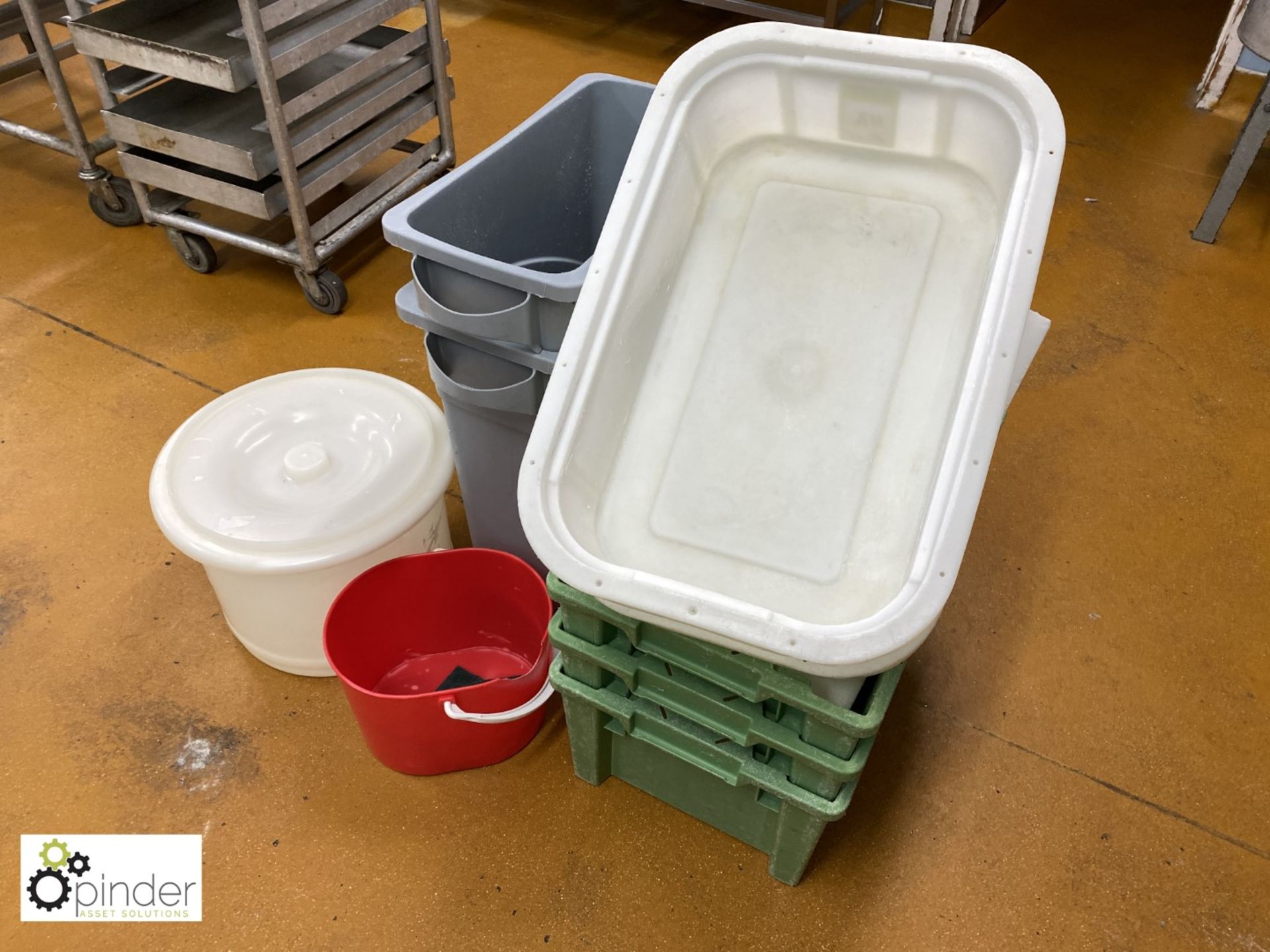 Quantity various plastic Storage Bins (located in Pot Wash Room, Basement) **** please note this lot - Image 2 of 2