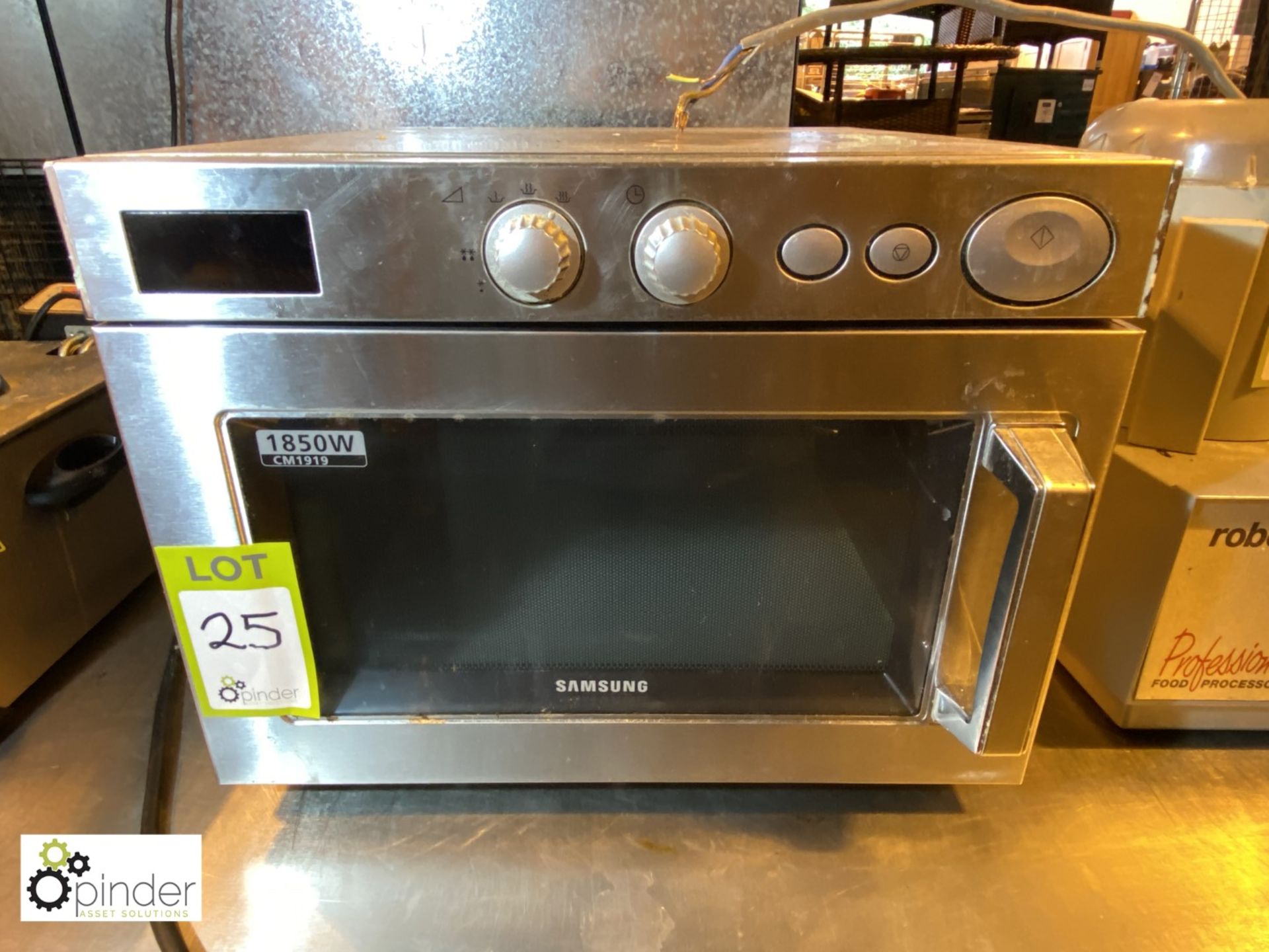 Samsung CM1919 stainless steel Commercial Microwave Oven, 240volts