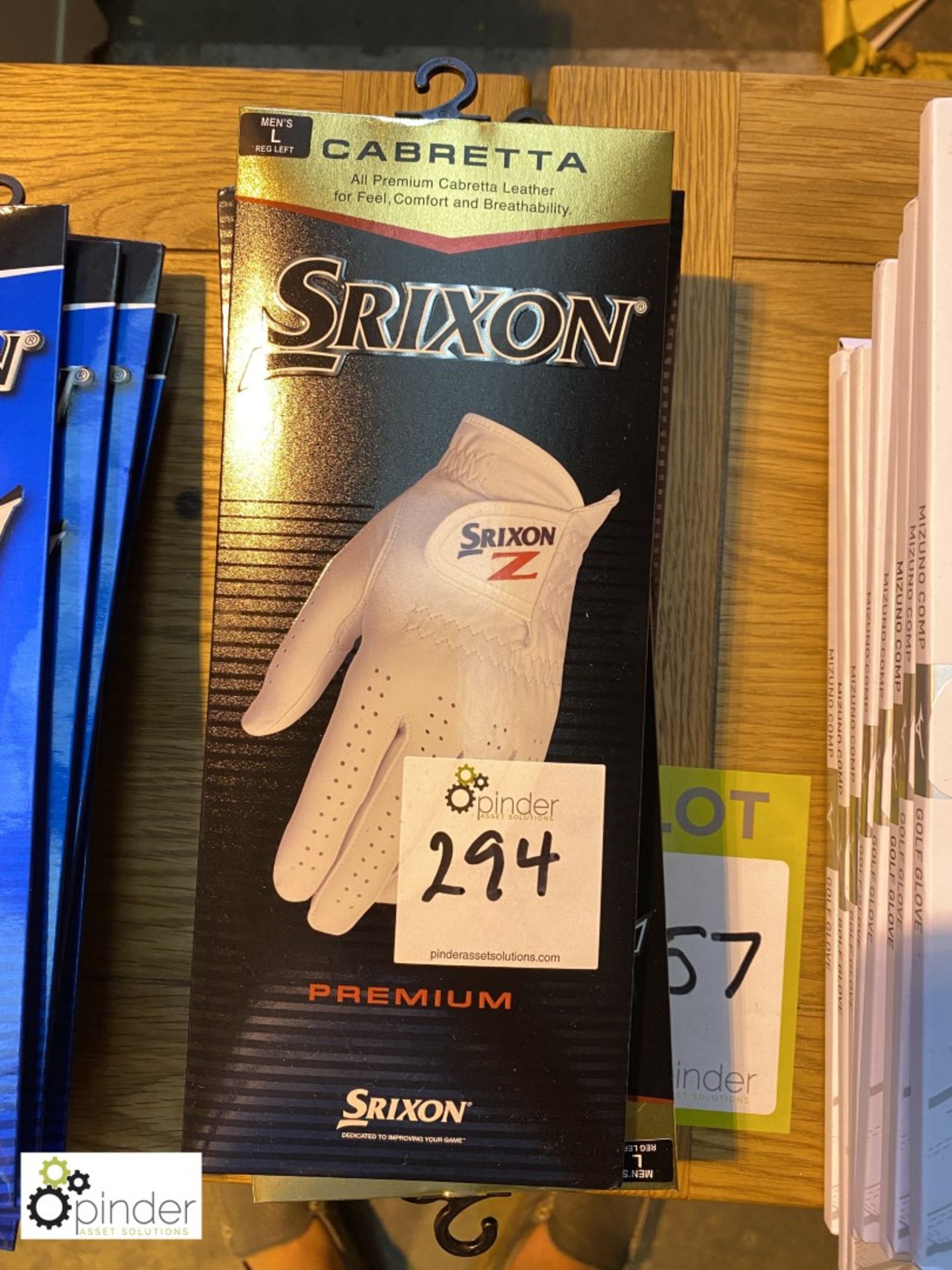 7 men’s Golf Gloves, by Srixon, Cabretta, various sizes