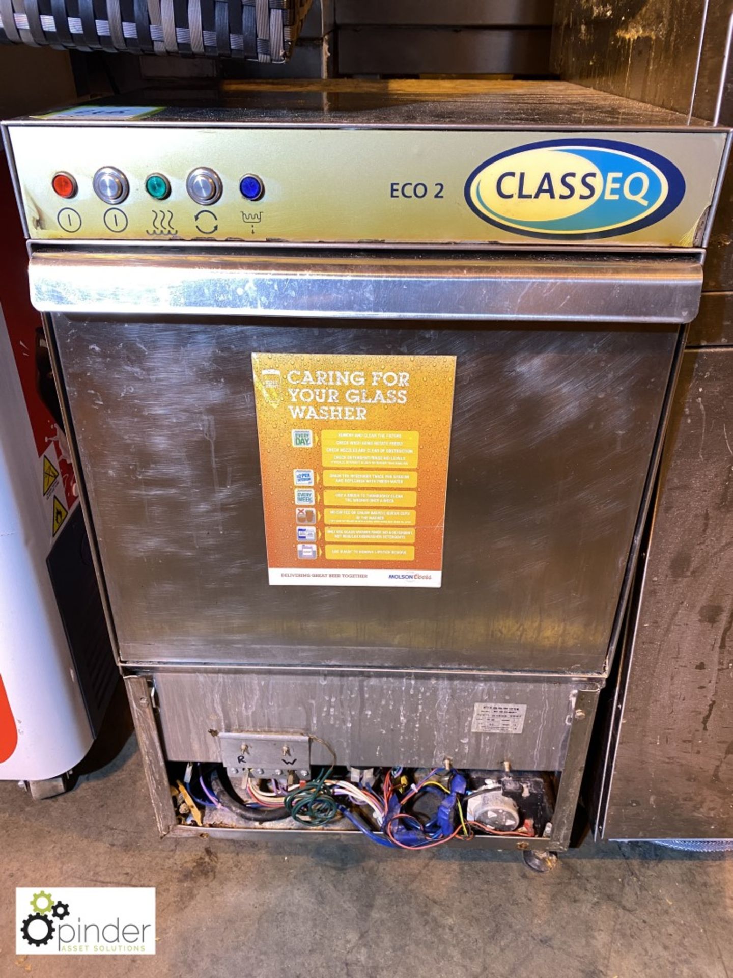 Class EQ Eco 2 stainless steel Glasswasher