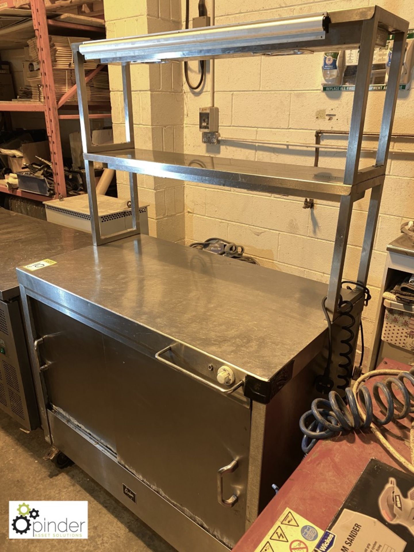 Orion stainless steel Heated Cabinet, 1090mm x 600mm, 240volts, with heated gantry - Image 2 of 2