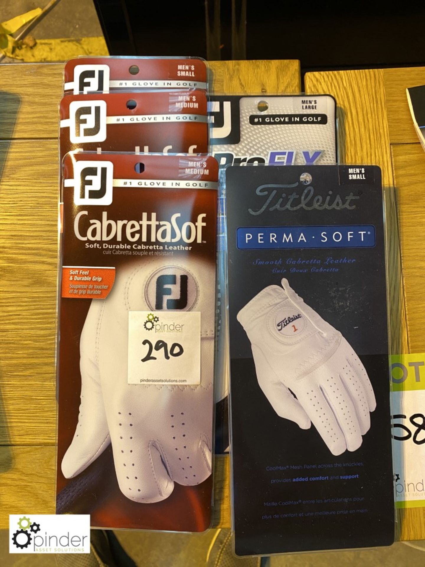 5 men's Golf Gloves, by FJ and Titleist