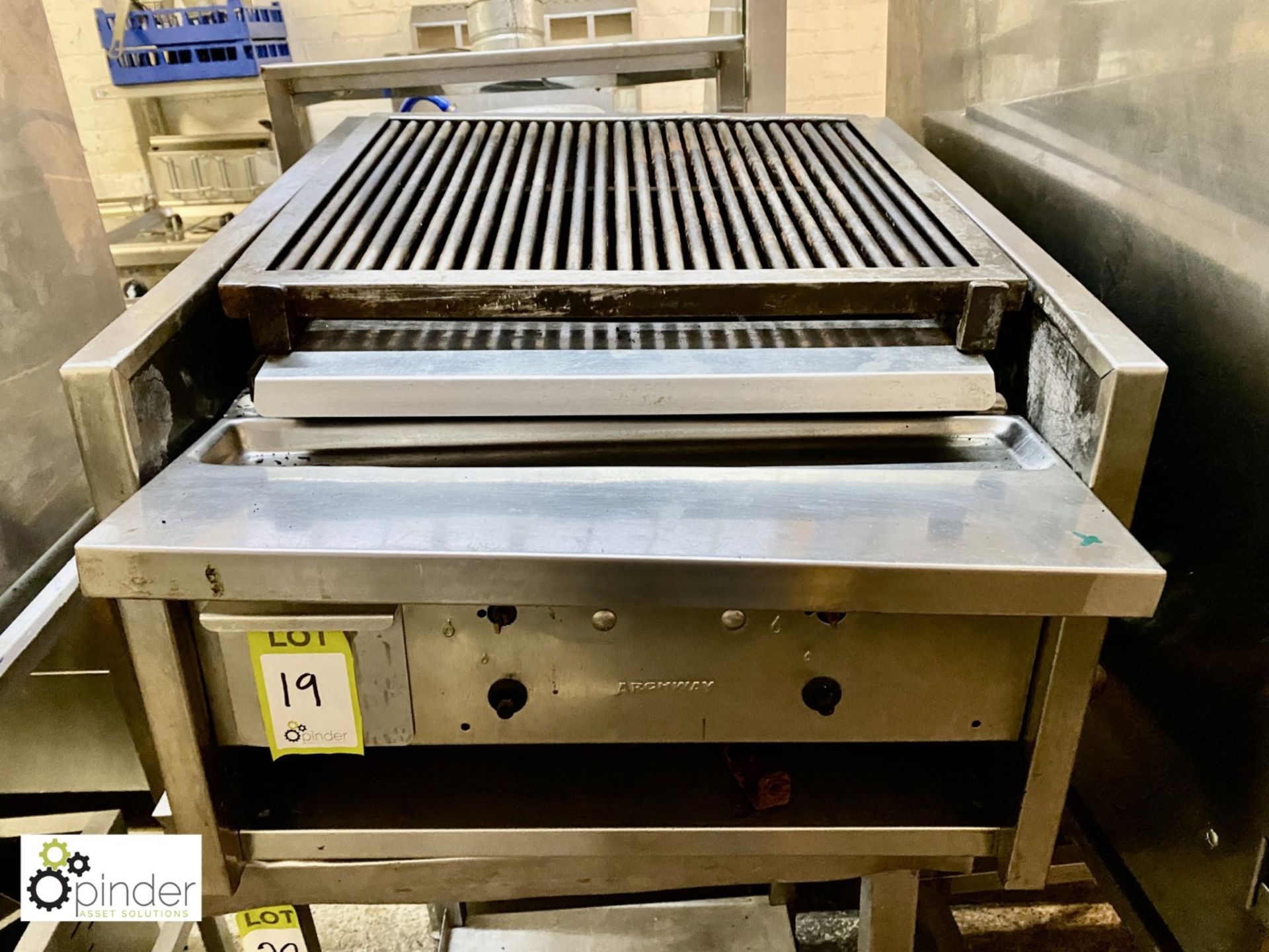Archway stainless steel gas fired Chargrill, 620mm x 670mm x 400mm