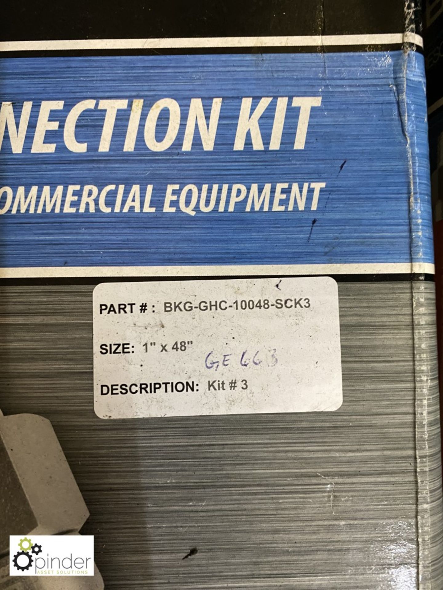 BK Resources gas hose Connection Kit, 1in x 48in, boxed and unused - Image 2 of 2