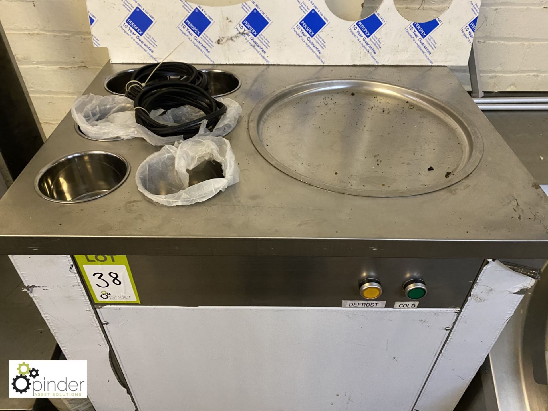 Stainless steel CBJX-1D6C fried Ice Cream Machine, 240volts, unused - Bild 2 aus 2