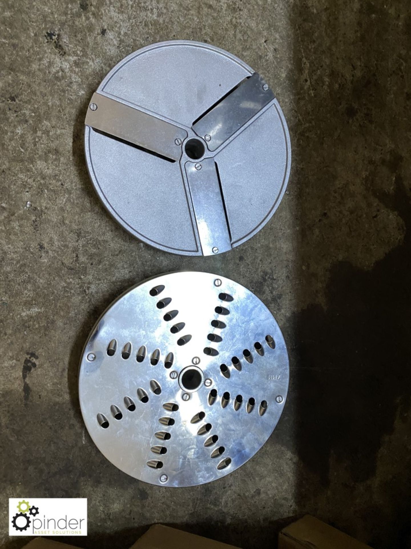 2 Grating Plates, 2mm and 12mm, and Slicing Plate, 3mm, boxed and unused