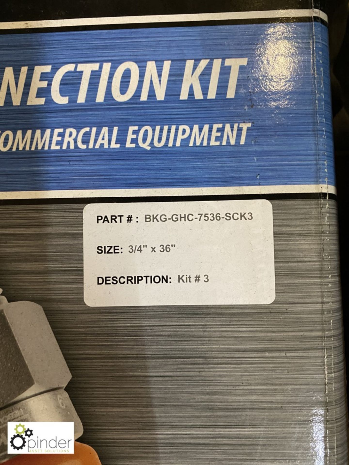 BK Resources gas hose Connection Kit, ¾in x 36in, boxed and unused - Image 2 of 2