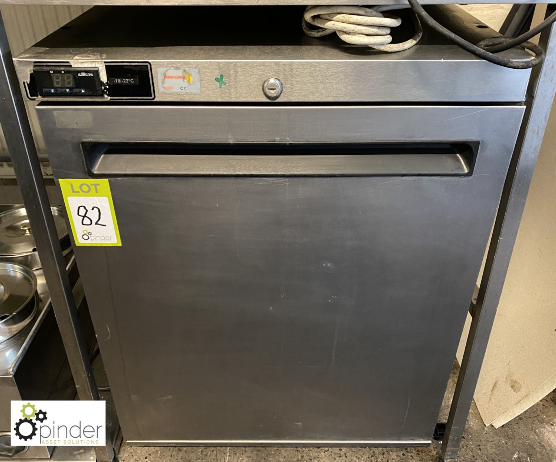 Williams stainless steel under counter Freezer, 600mm x 600mm x 800mm