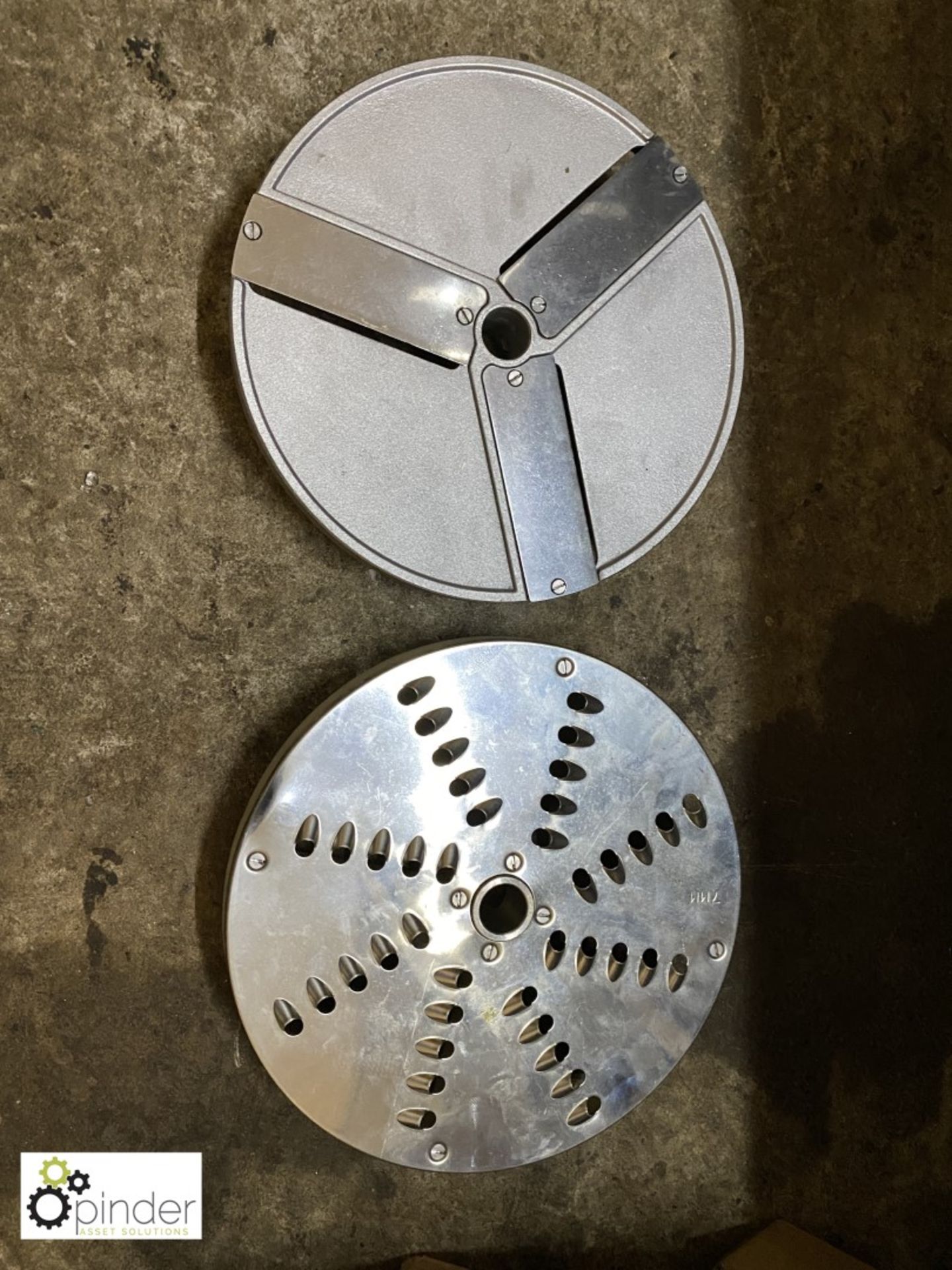 2 Grating Plates, 2mm and 12mm, and Slicing Plate, 8mm, boxed and unused