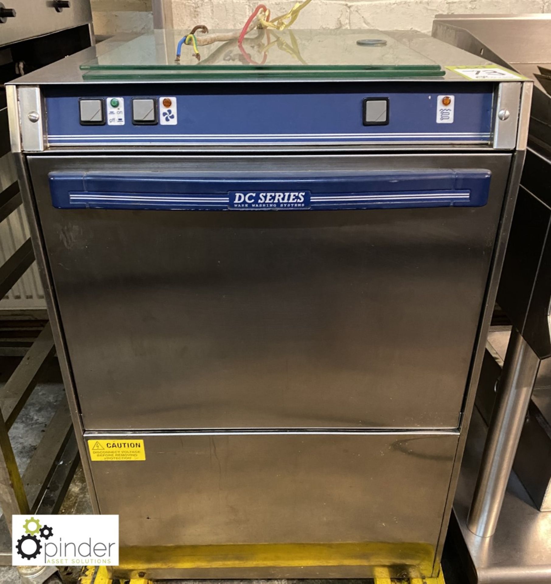DC stainless steel commercial single tray Dishwasher, 240volts