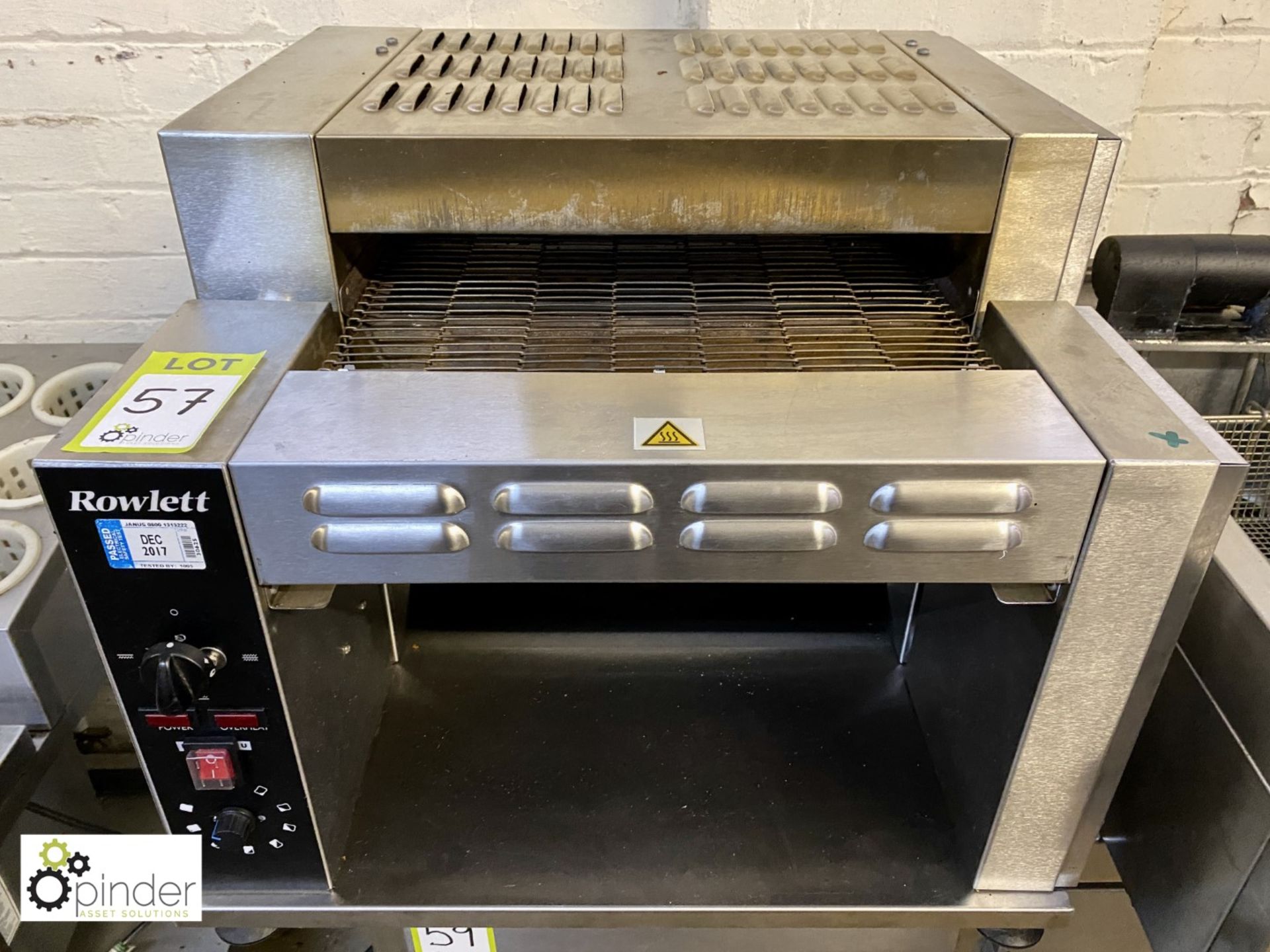 Rowlett stainless steel Commercial Conveyor Toaster, 240volts