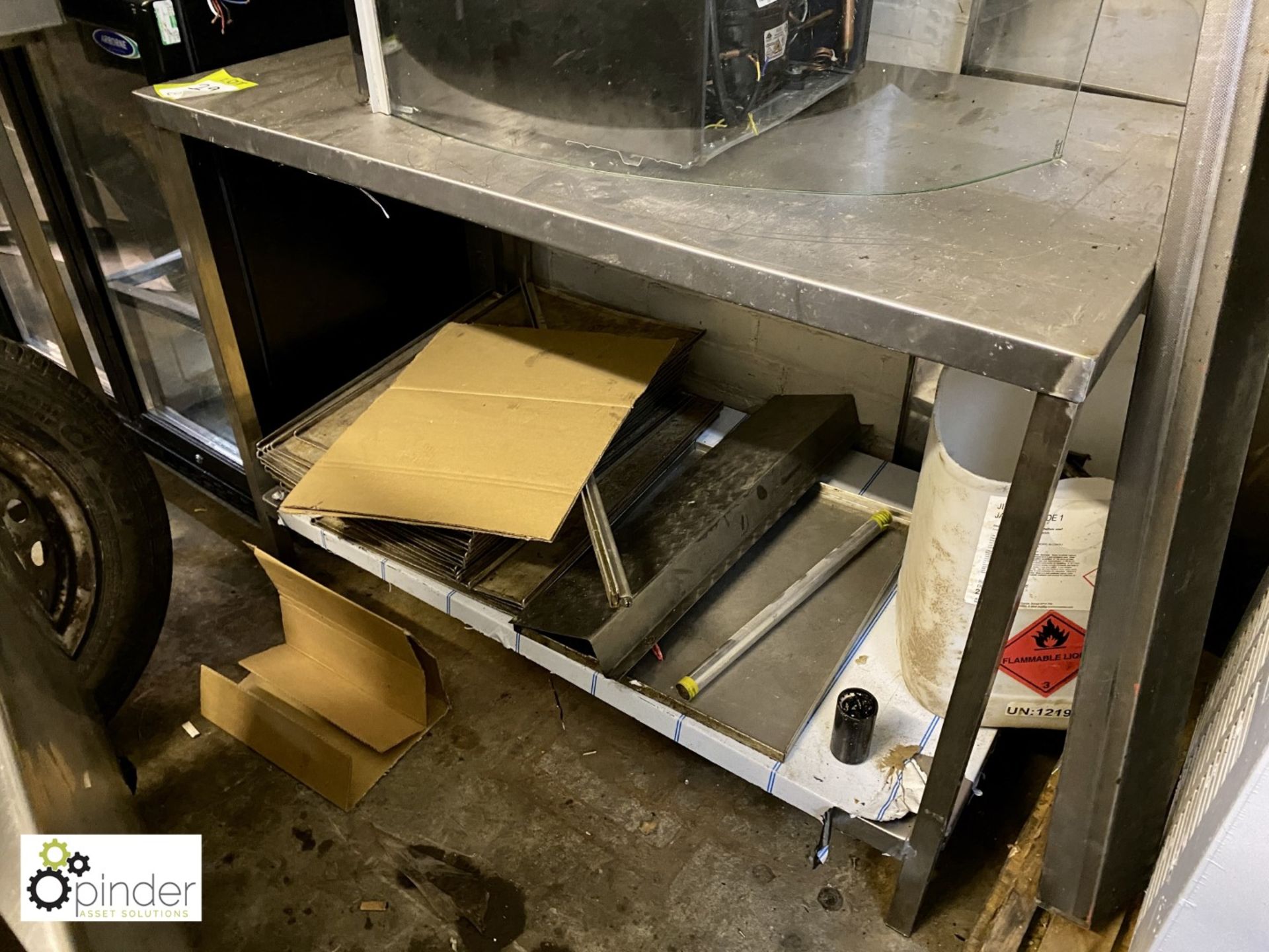 Stainless steel Preparation Table, 1150mm x 650mm x 810mm