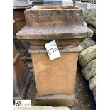 Original terracotta salt glazed Chimney Pot, approx. 29in high