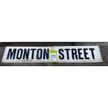 Ceramic Street Name “Monton street”