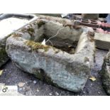 Yorkshire gritstone Trough, approx. 12in high x 18in long x 16in wide